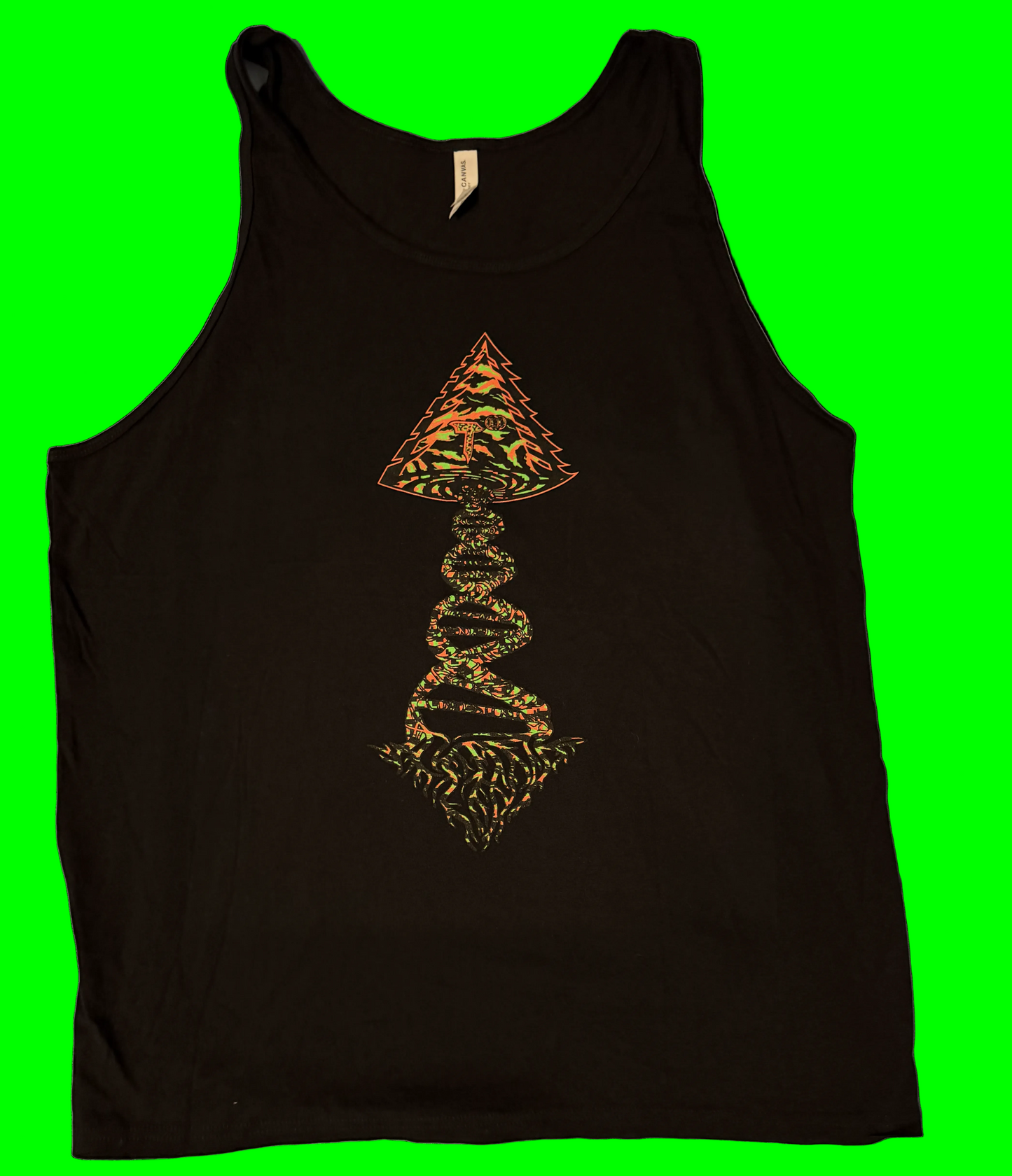 This design reflects the fact that our body is a alkaline tree battery that swirls like a vortex. "Neon Tiger Style Edition" Tree of life Vortex. Limited edition.