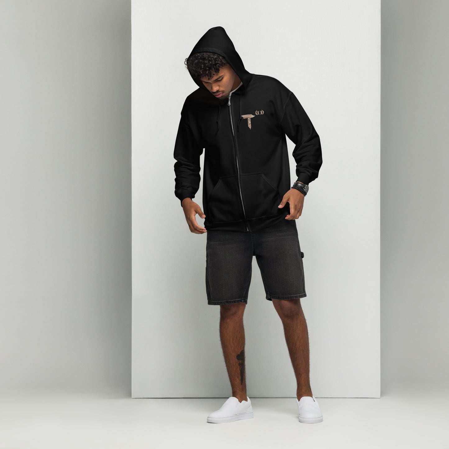 Unisex heavy blend zip hoodie "HuckleBee" Leader of the B Squad
