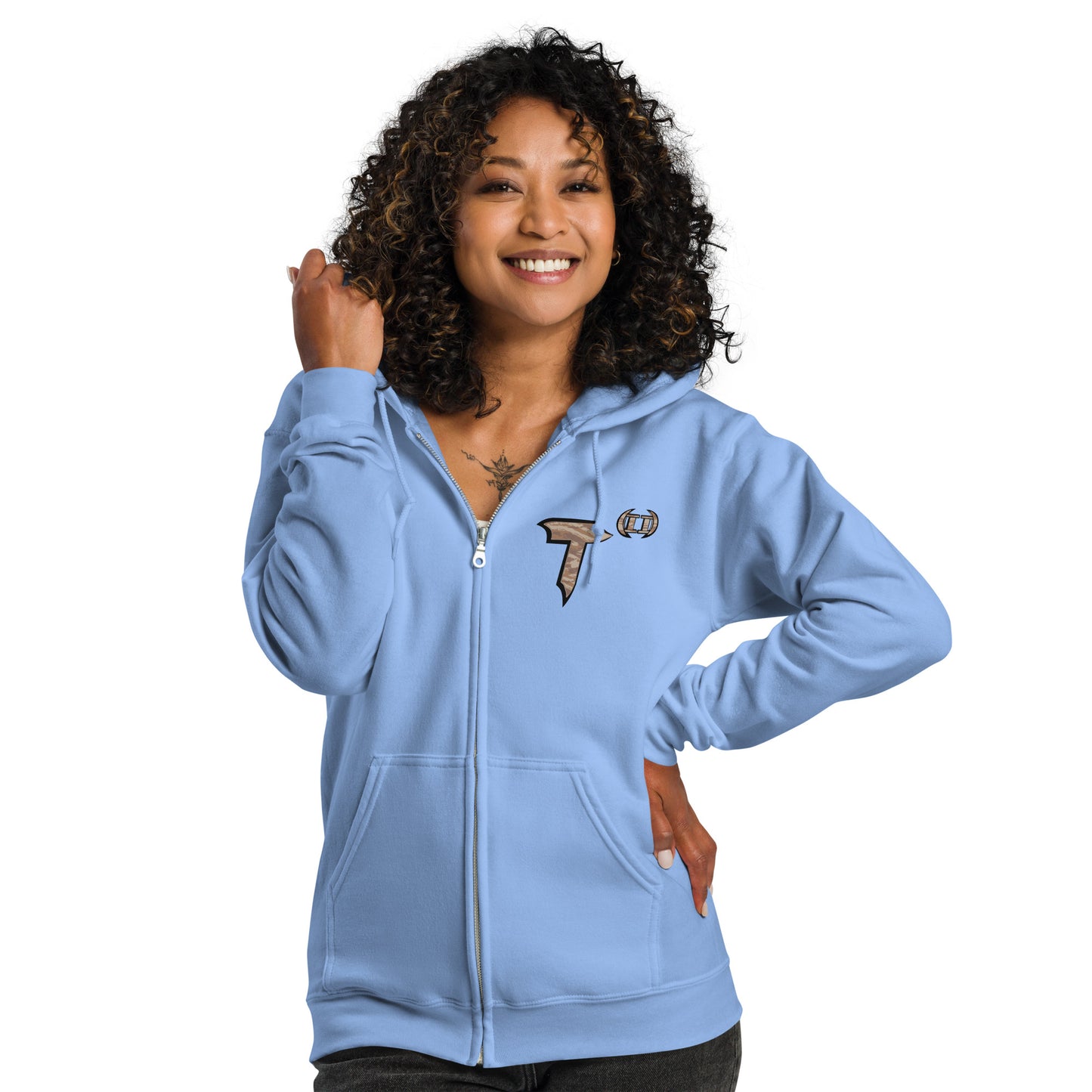Unisex heavy blend zip hoodie "HuckleBee" Leader of the B Squad