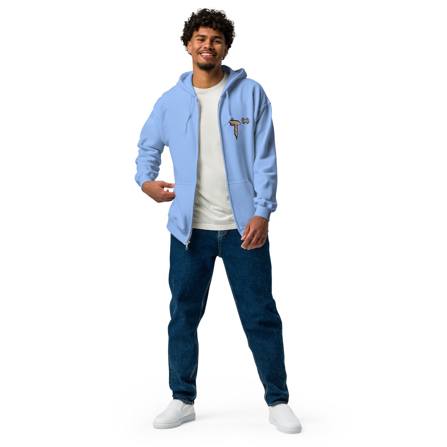 Unisex heavy blend zip hoodie "HuckleBee" Leader of the B Squad