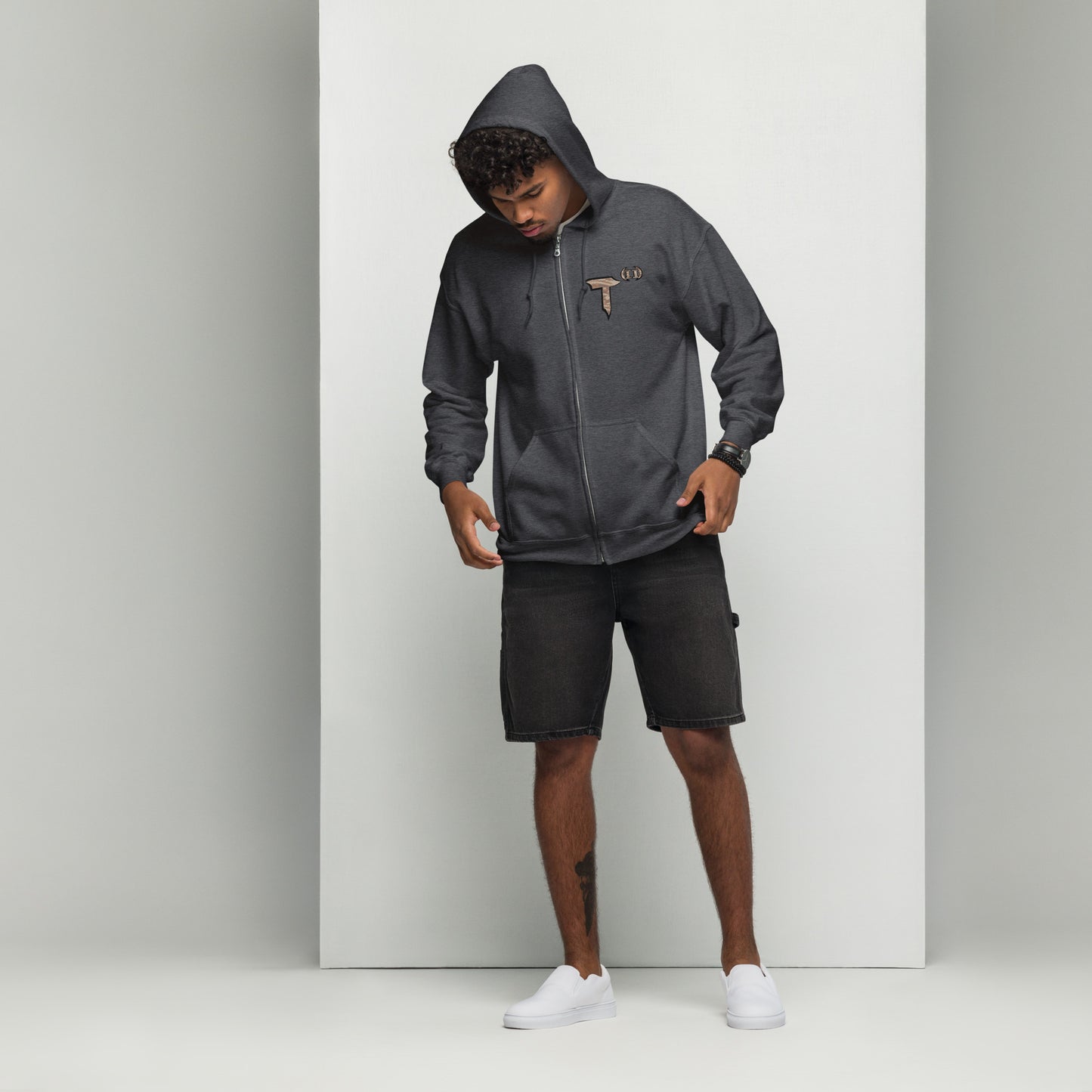 Unisex heavy blend zip hoodie "HuckleBee" Leader of the B Squad
