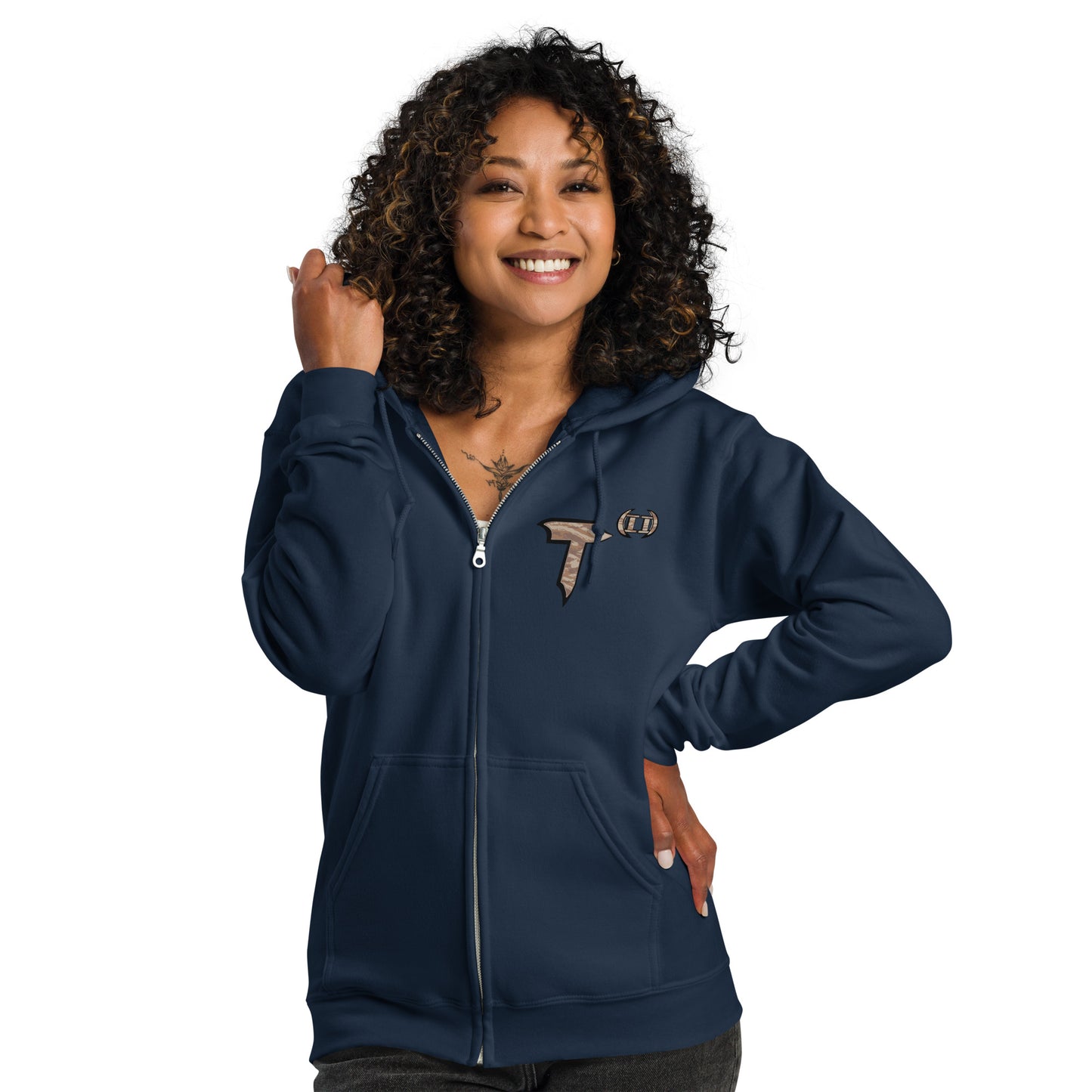 Unisex heavy blend zip hoodie "HuckleBee" Leader of the B Squad