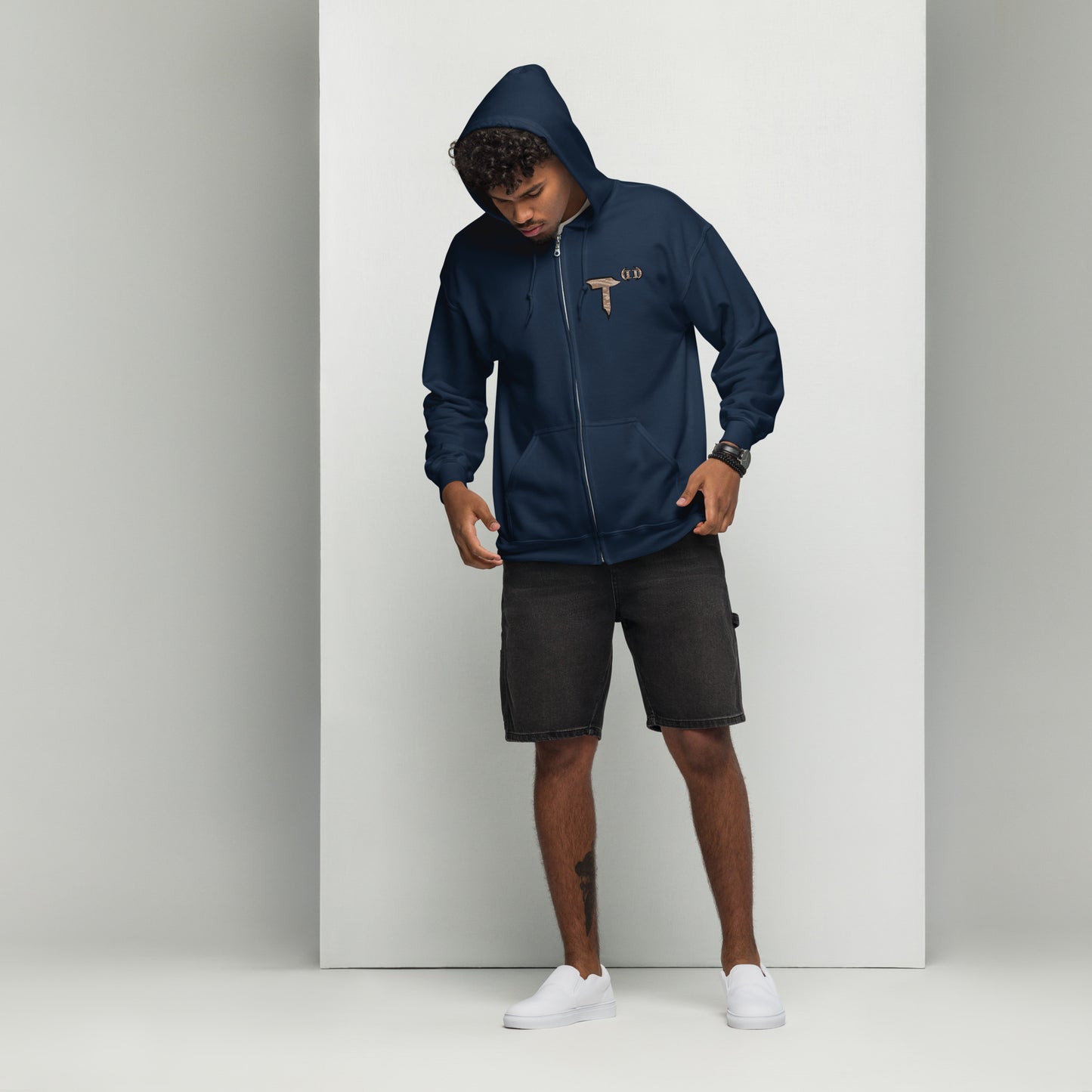 Unisex heavy blend zip hoodie "HuckleBee" Leader of the B Squad