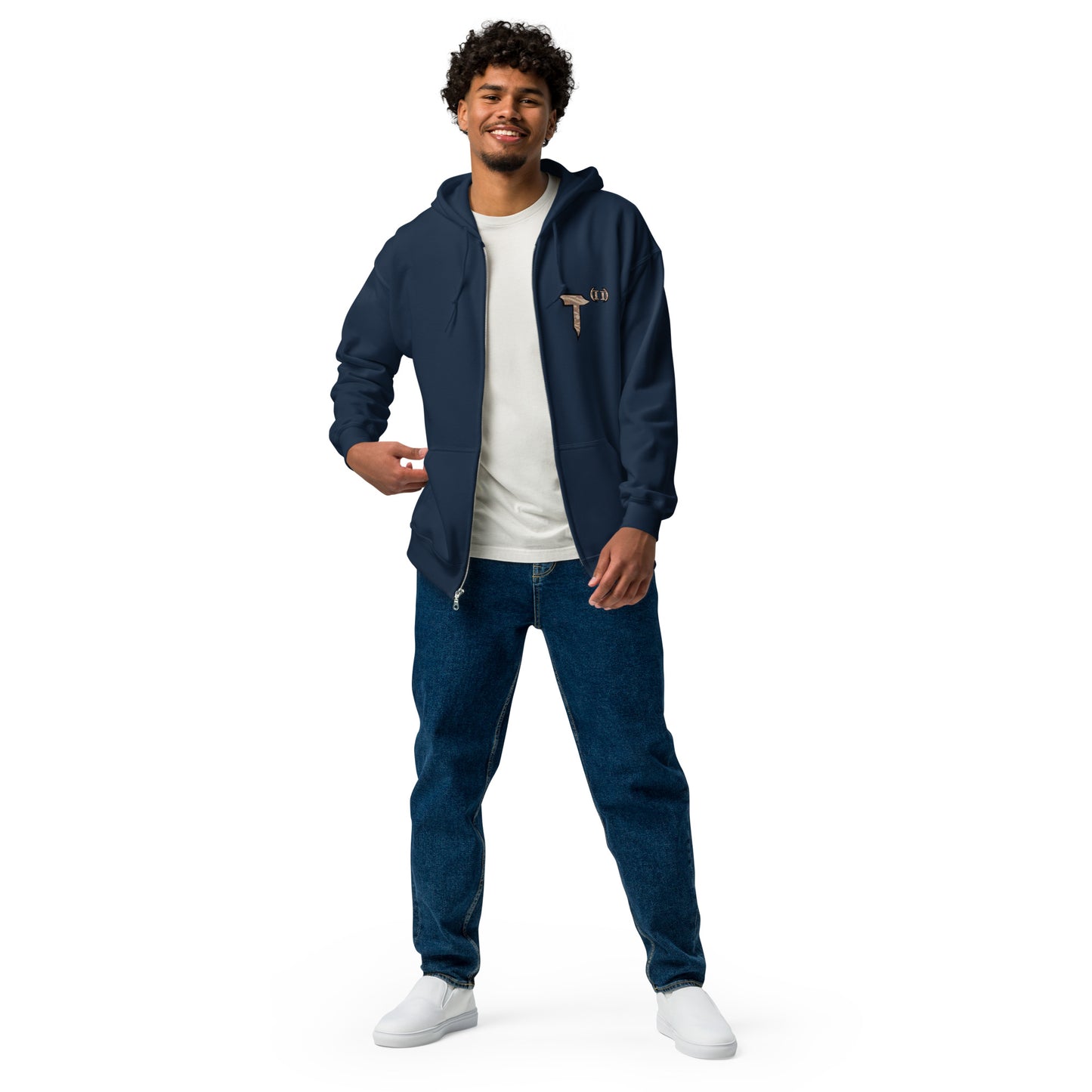 Unisex heavy blend zip hoodie "HuckleBee" Leader of the B Squad