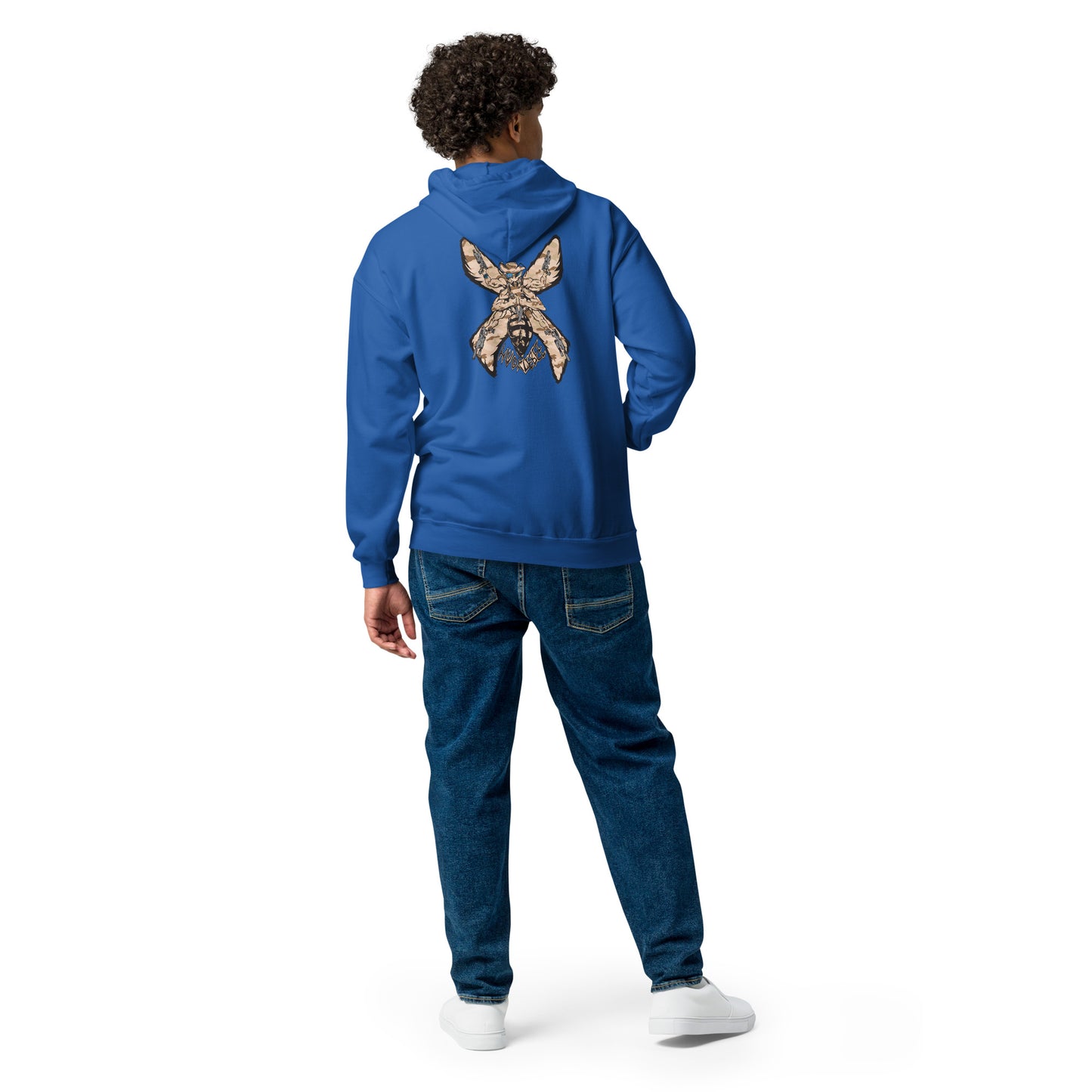 Unisex heavy blend zip hoodie "HuckleBee" Leader of the B Squad