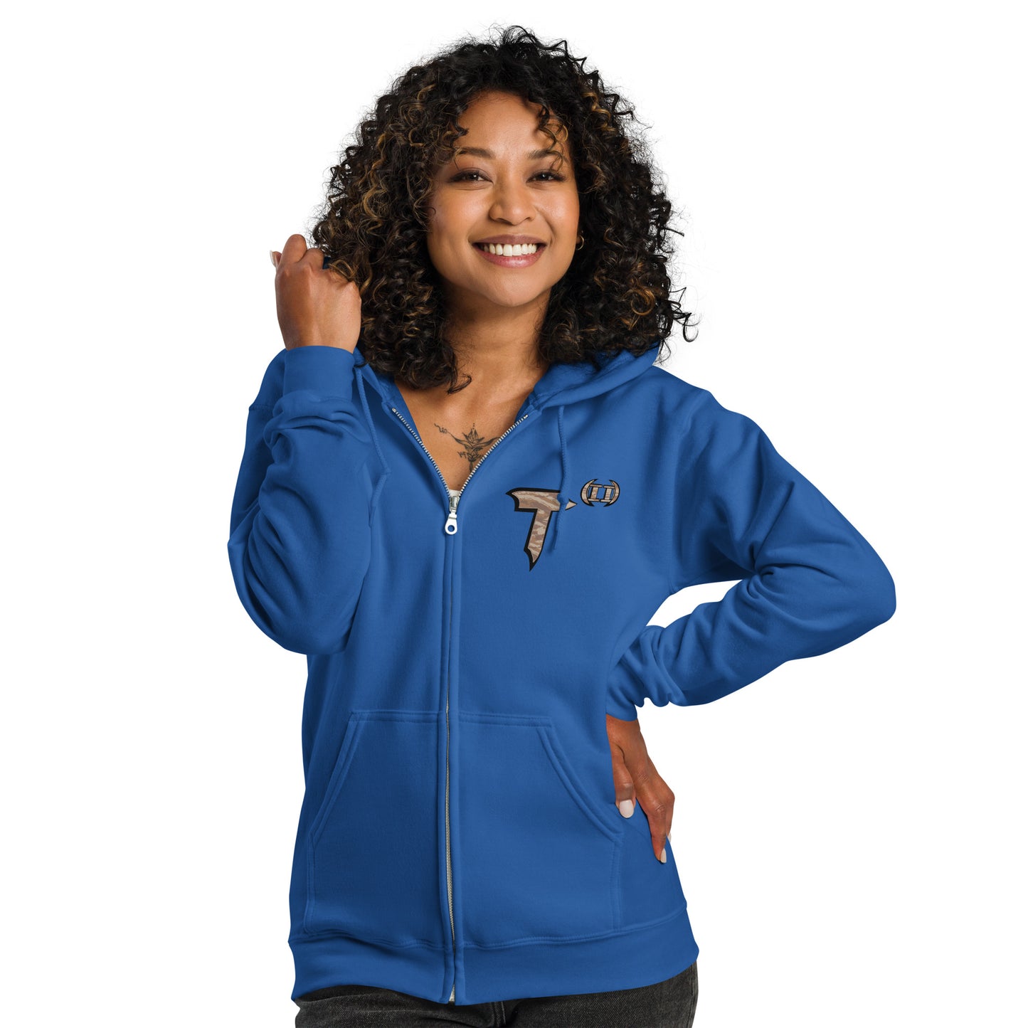 Unisex heavy blend zip hoodie "HuckleBee" Leader of the B Squad
