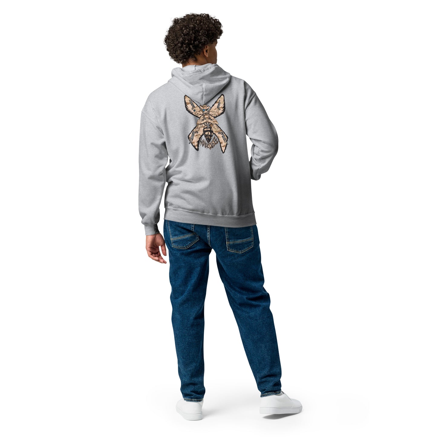 Unisex heavy blend zip hoodie "HuckleBee" Leader of the B Squad