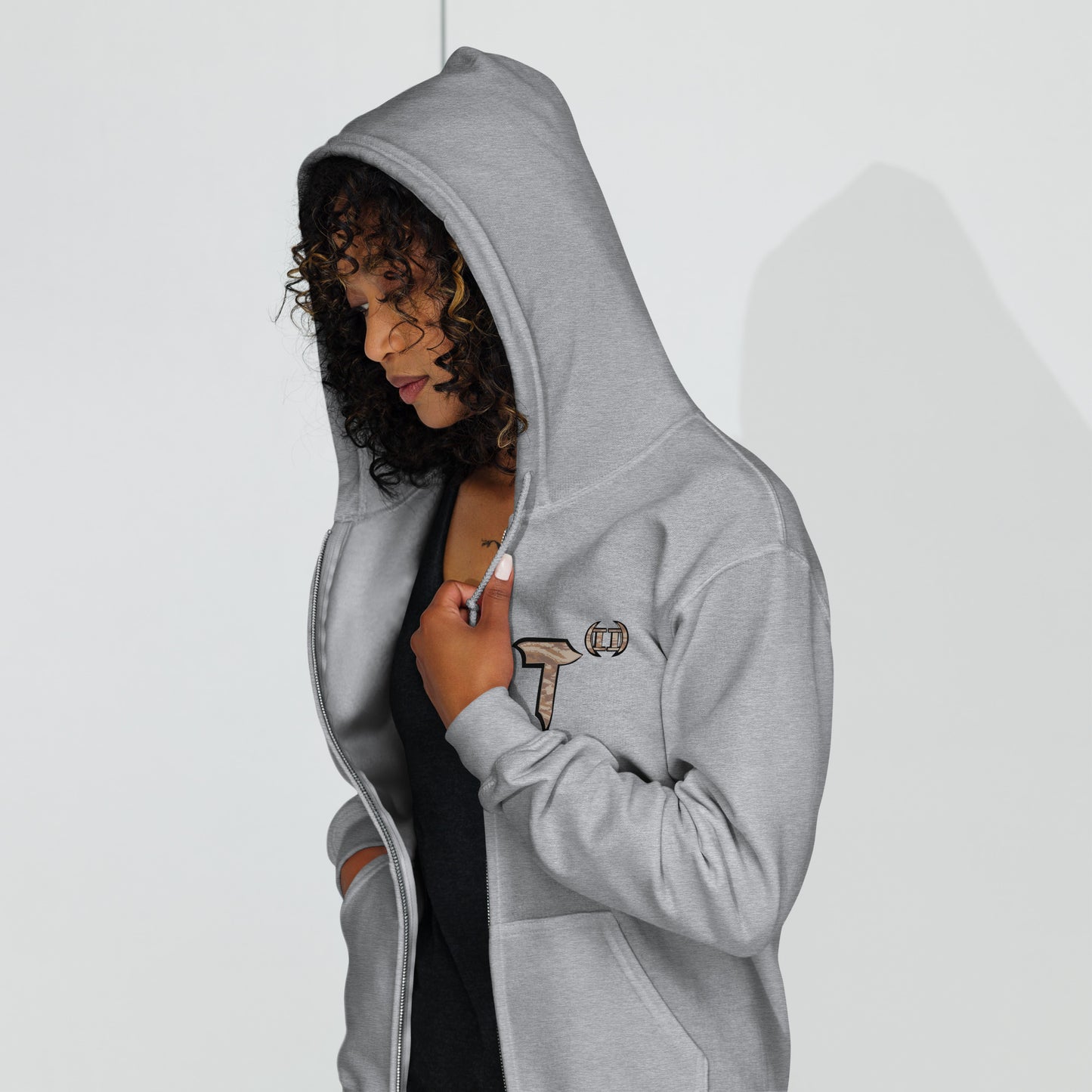 Unisex heavy blend zip hoodie "HuckleBee" Leader of the B Squad
