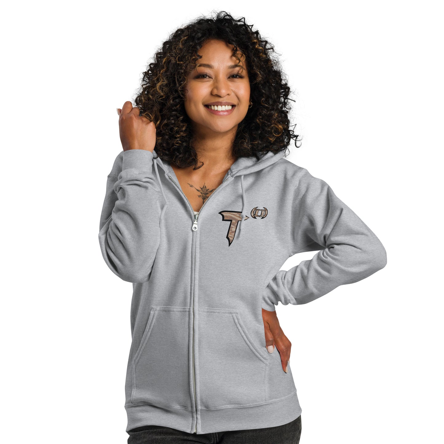Unisex heavy blend zip hoodie "HuckleBee" Leader of the B Squad