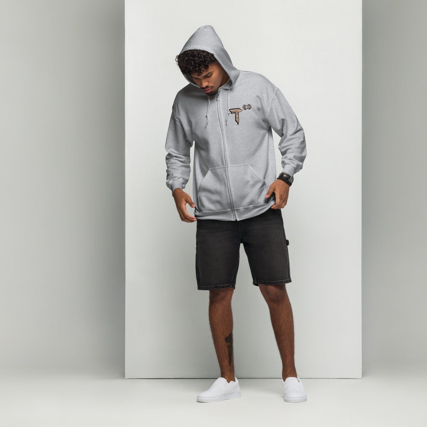Unisex heavy blend zip hoodie "HuckleBee" Leader of the B Squad