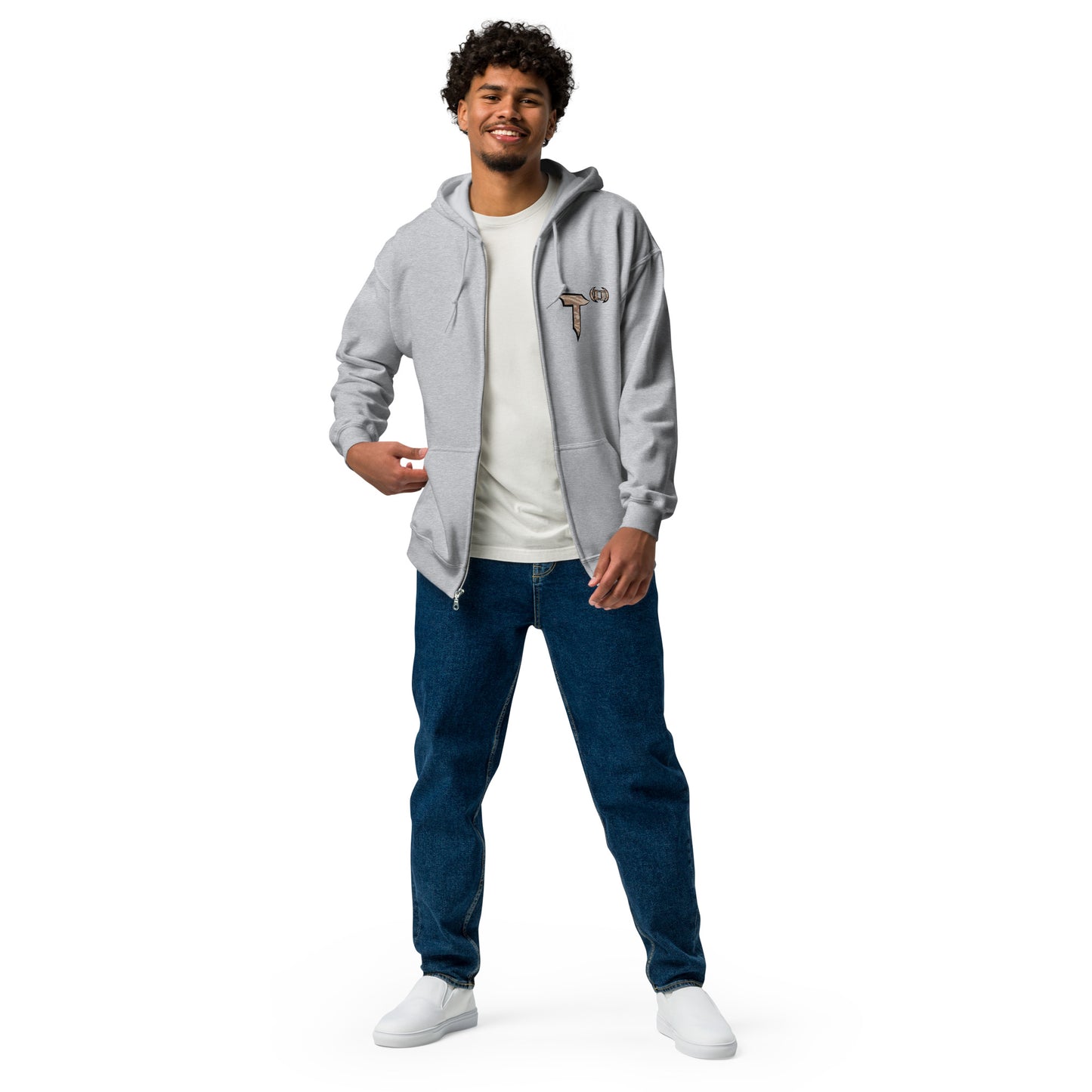 Unisex heavy blend zip hoodie "HuckleBee" Leader of the B Squad