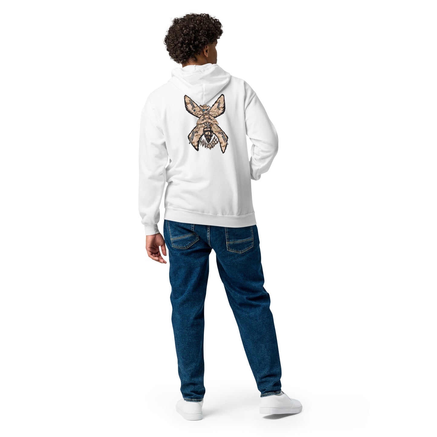 Unisex heavy blend zip hoodie "HuckleBee" Leader of the B Squad