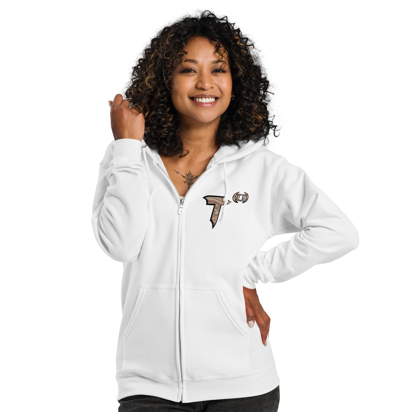 Unisex heavy blend zip hoodie "HuckleBee" Leader of the B Squad