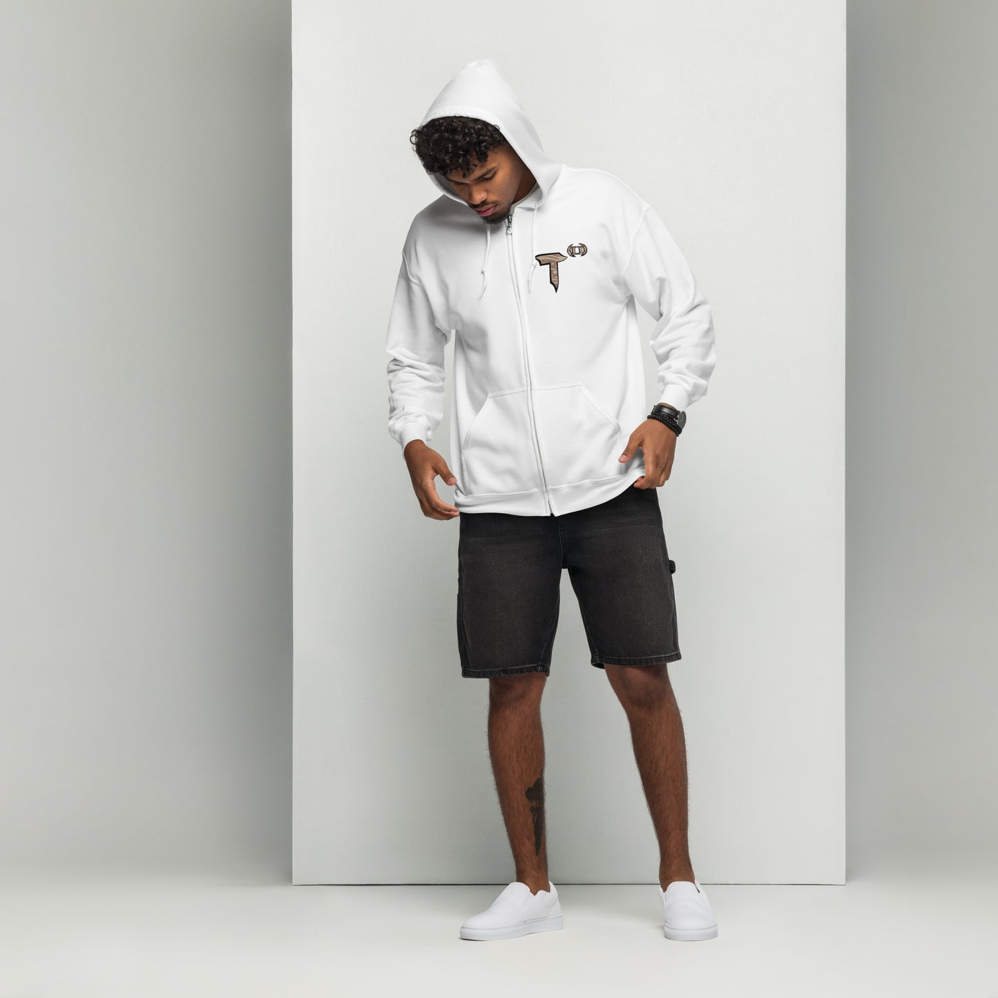 Unisex heavy blend zip hoodie "HuckleBee" Leader of the B Squad