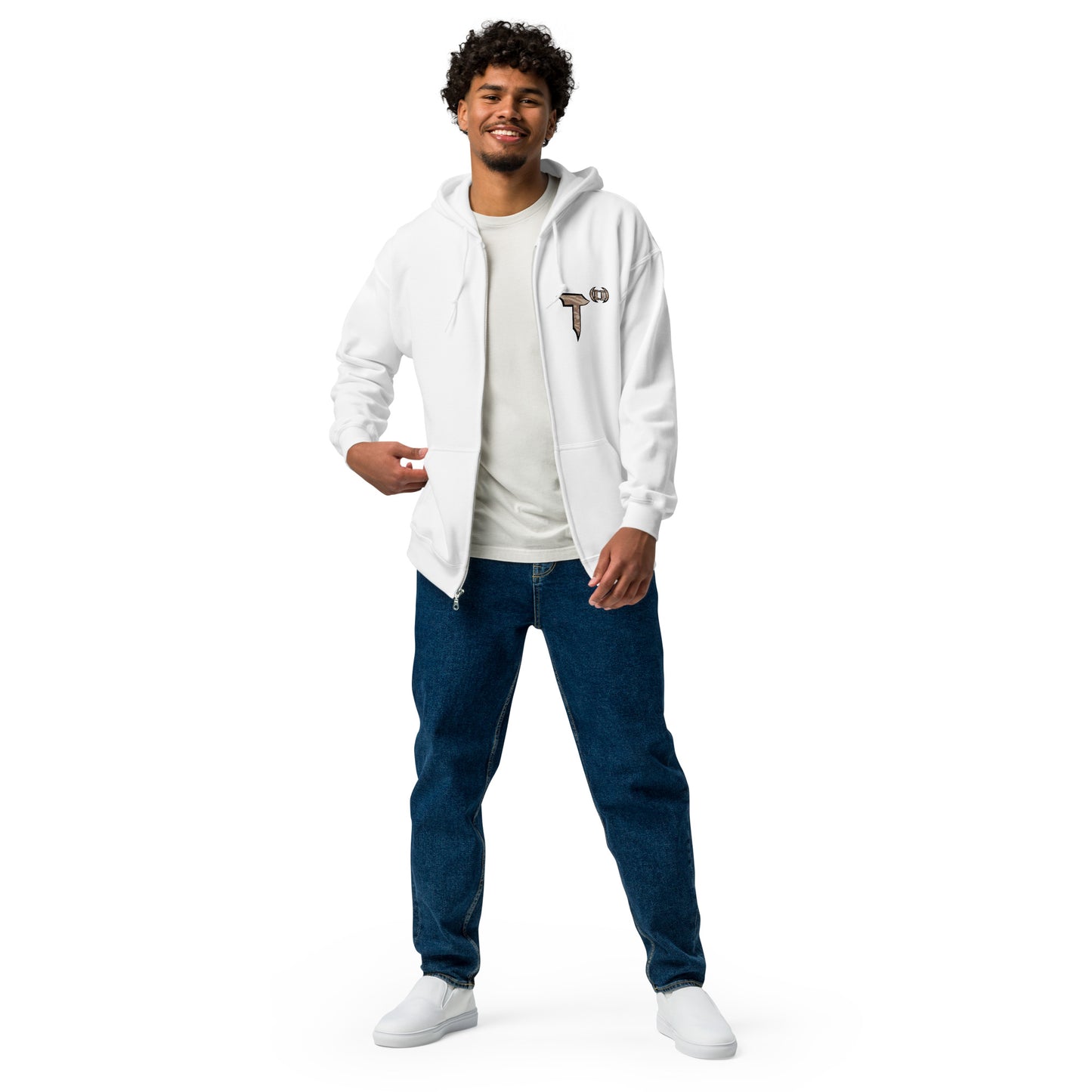 Unisex heavy blend zip hoodie "HuckleBee" Leader of the B Squad