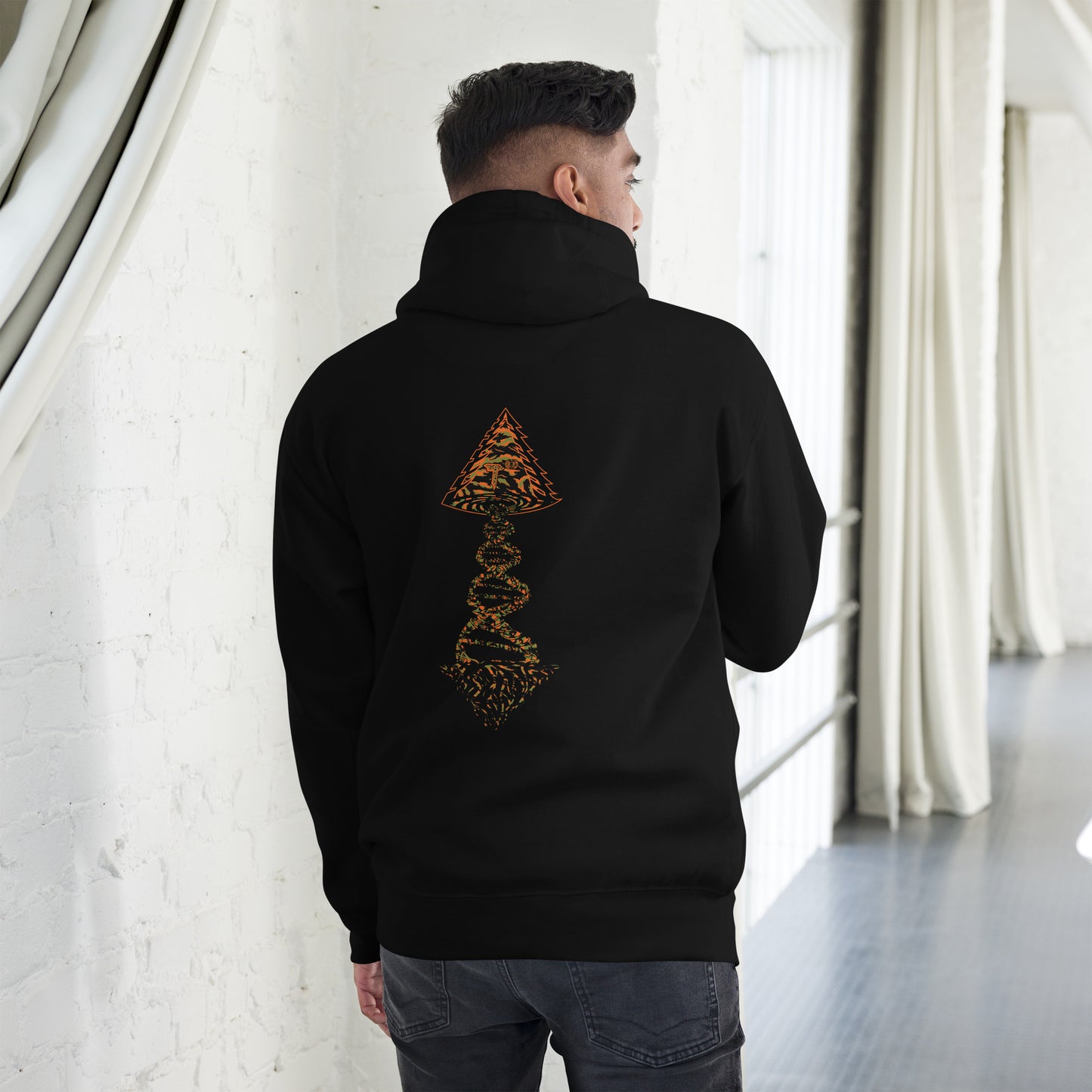 Unisex Hoodie "DNA Tree Vortex" Tiger Style Edition