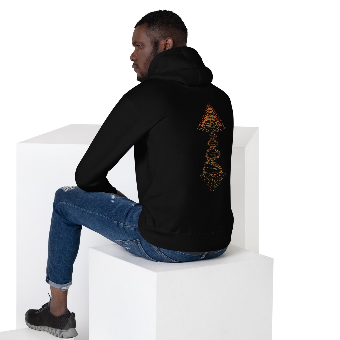 Unisex Hoodie "DNA Tree Vortex" Tiger Style Edition