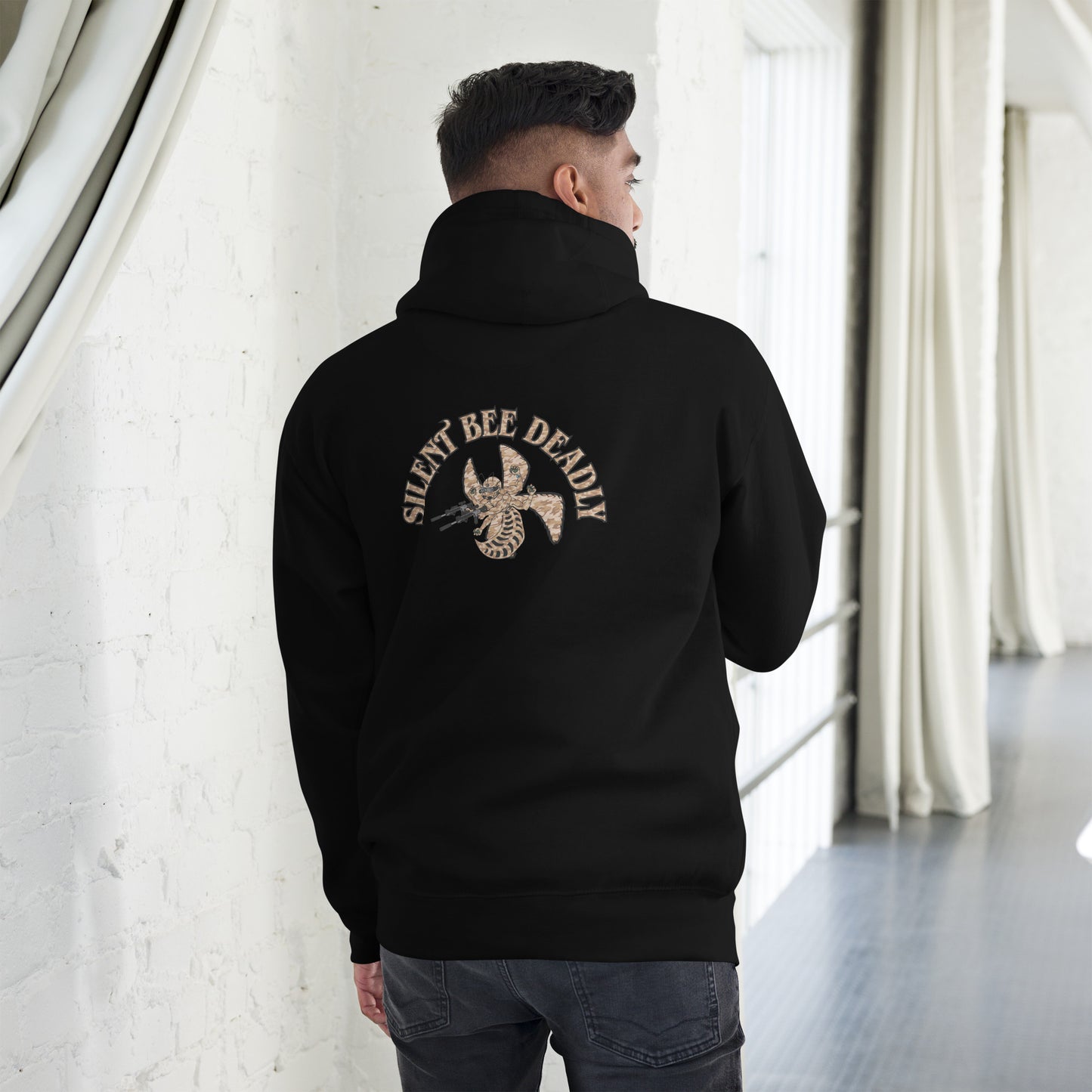 Unisex Hoodie "Silent Bee Deadly" Desert Rat Edition