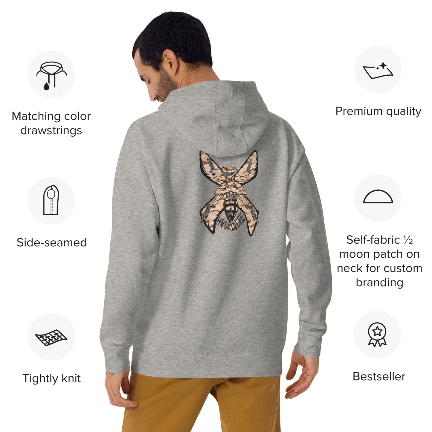 Unisex Hoodie "HuckleBee" Leader of the B Squad