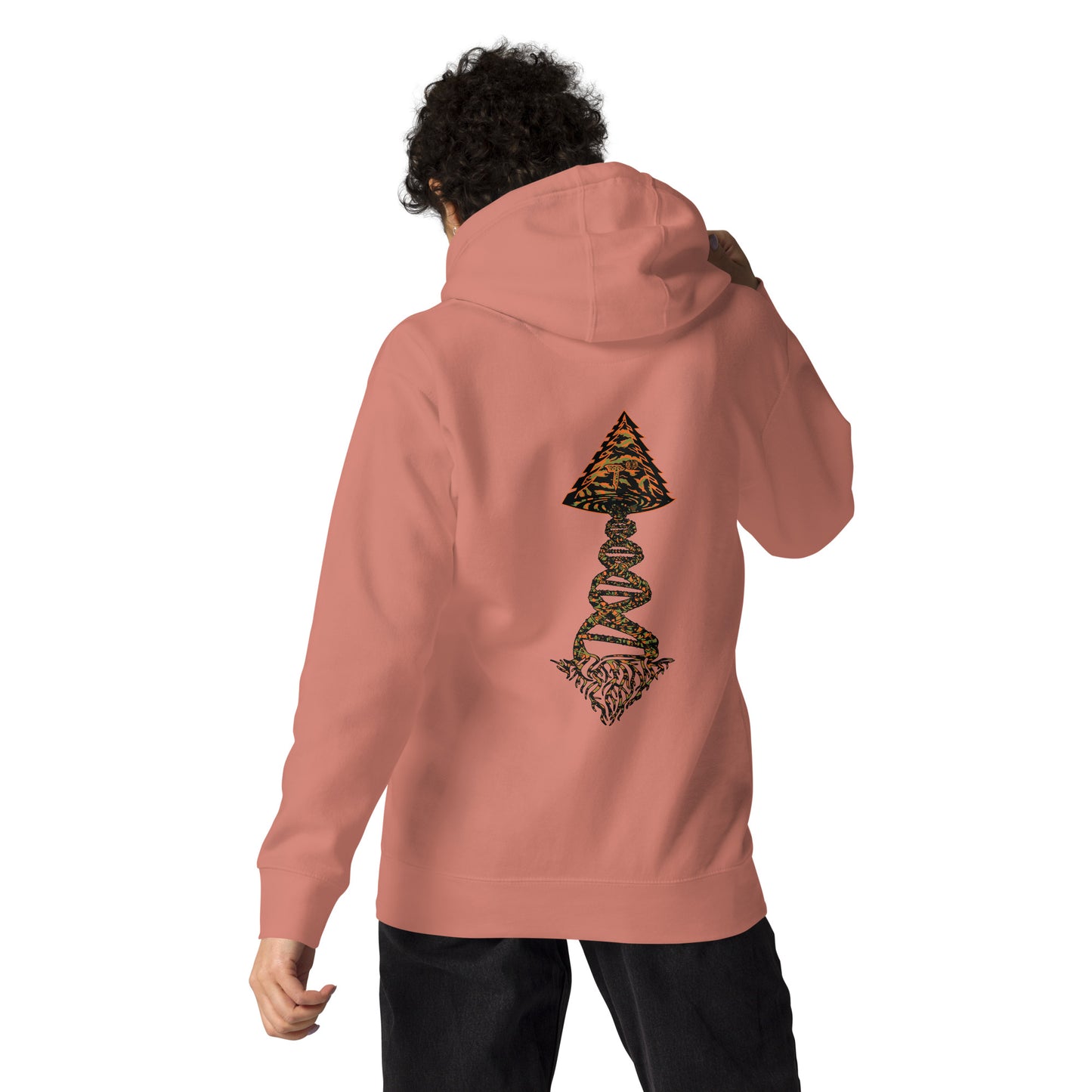 Unisex Hoodie "DNA Tree Vortex" Tiger Style Edition