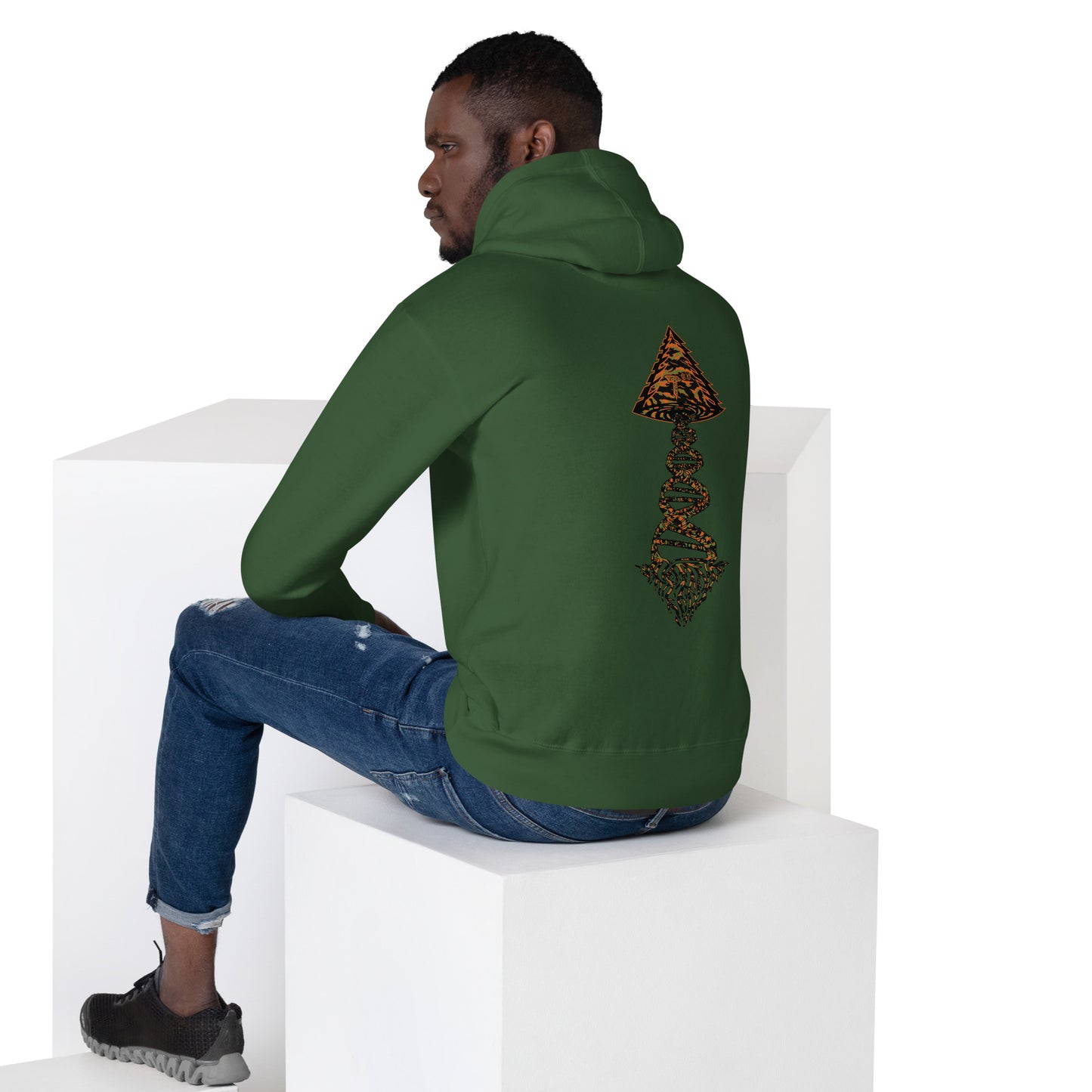 Unisex Hoodie "DNA Tree Vortex" Tiger Style Edition