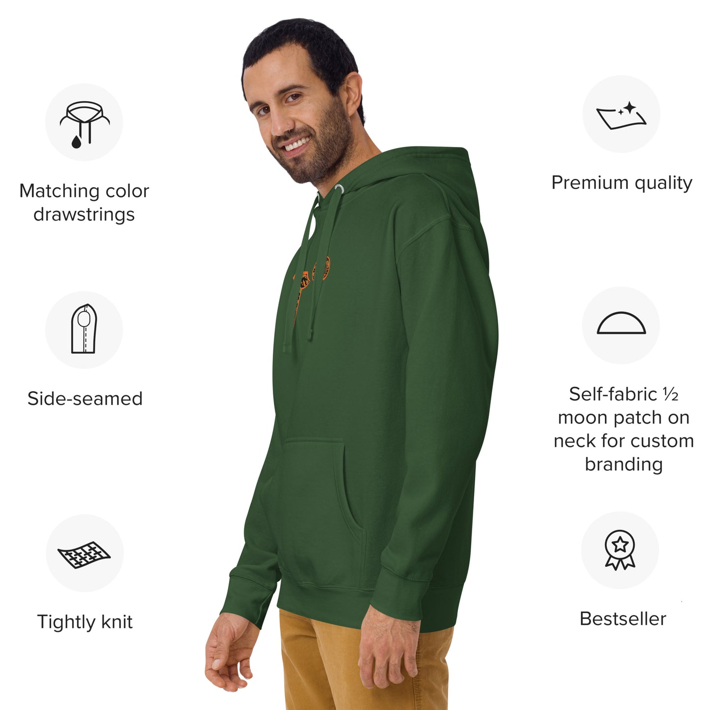 Unisex Hoodie "DNA Tree Vortex" Tiger Style Edition