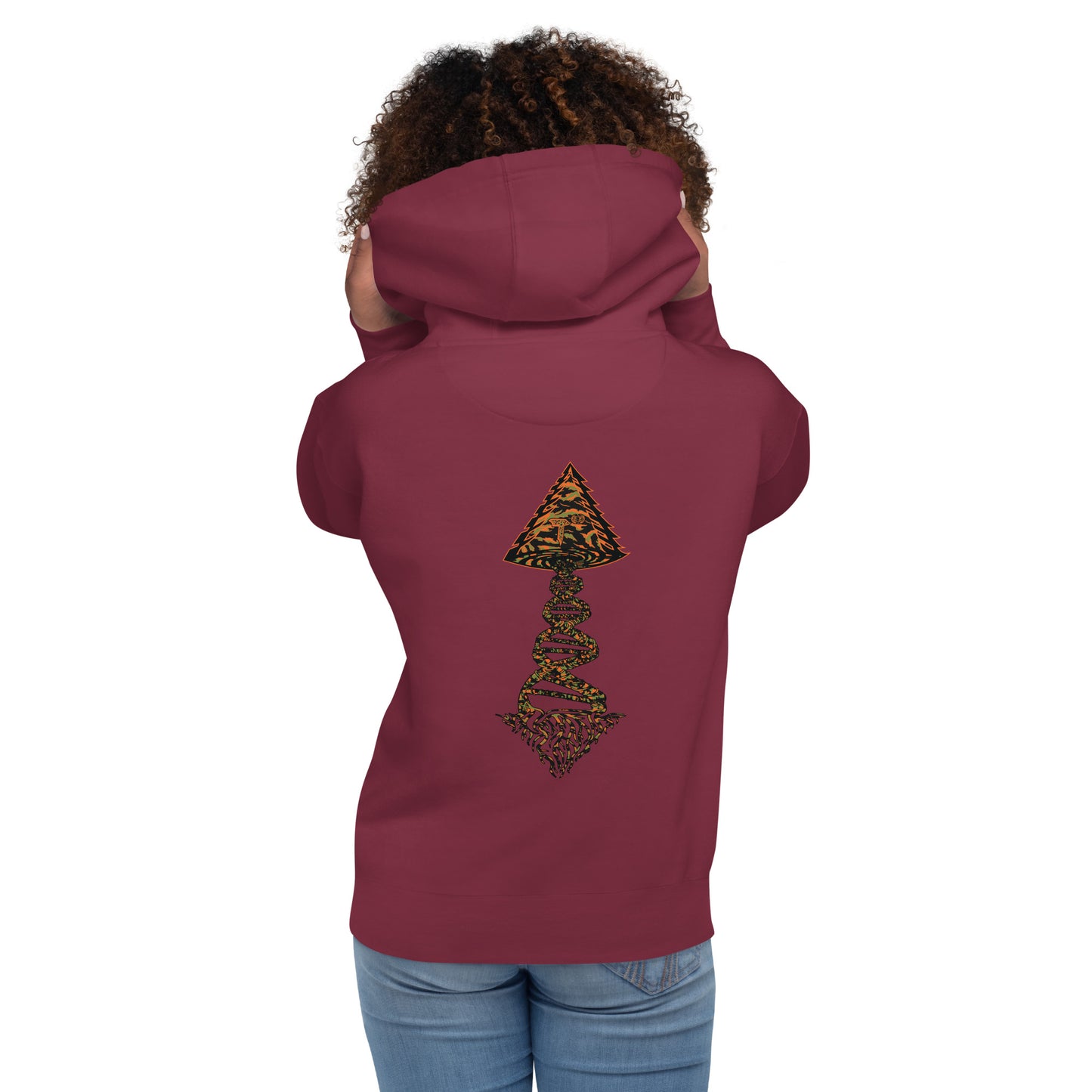 Unisex Hoodie "DNA Tree Vortex" Tiger Style Edition