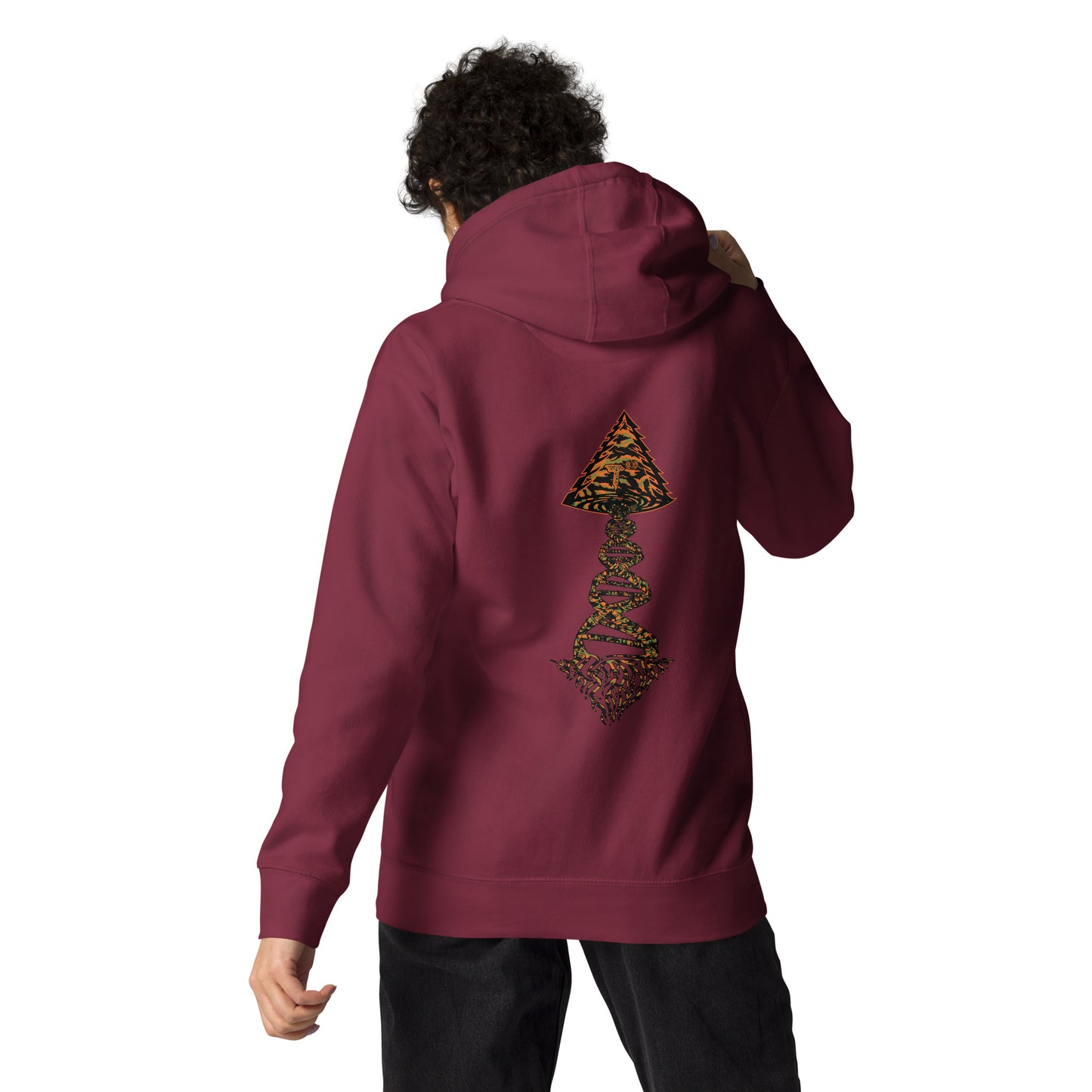 Unisex Hoodie "DNA Tree Vortex" Tiger Style Edition