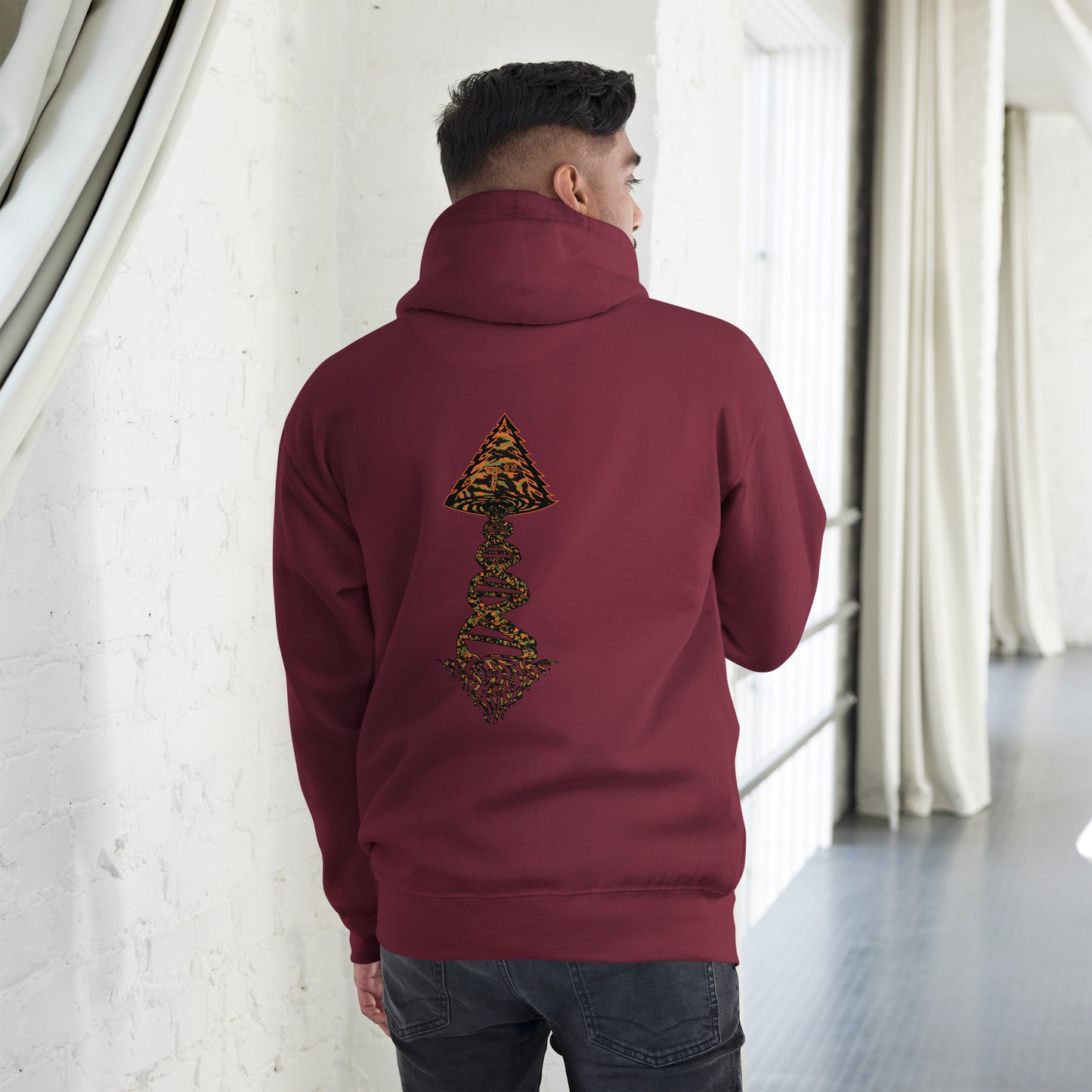 Unisex Hoodie "DNA Tree Vortex" Tiger Style Edition