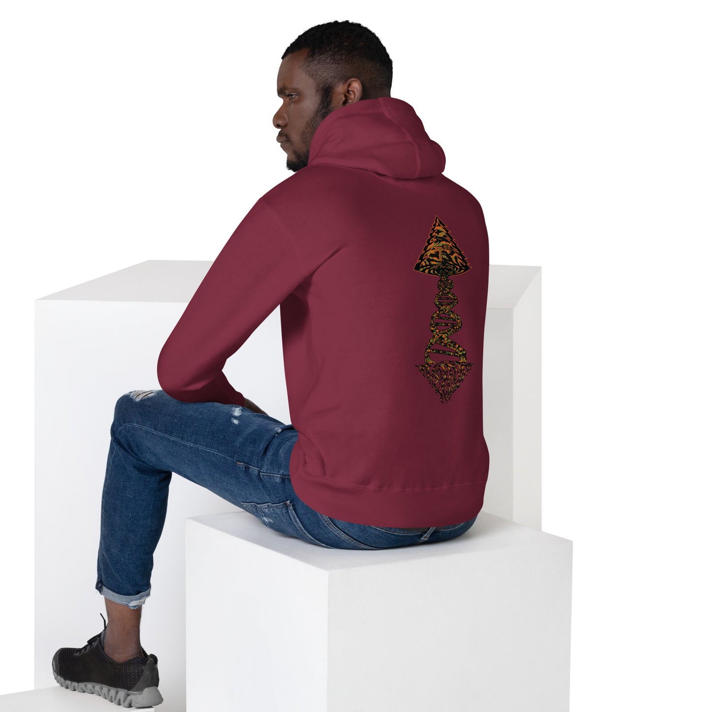 Unisex Hoodie "DNA Tree Vortex" Tiger Style Edition