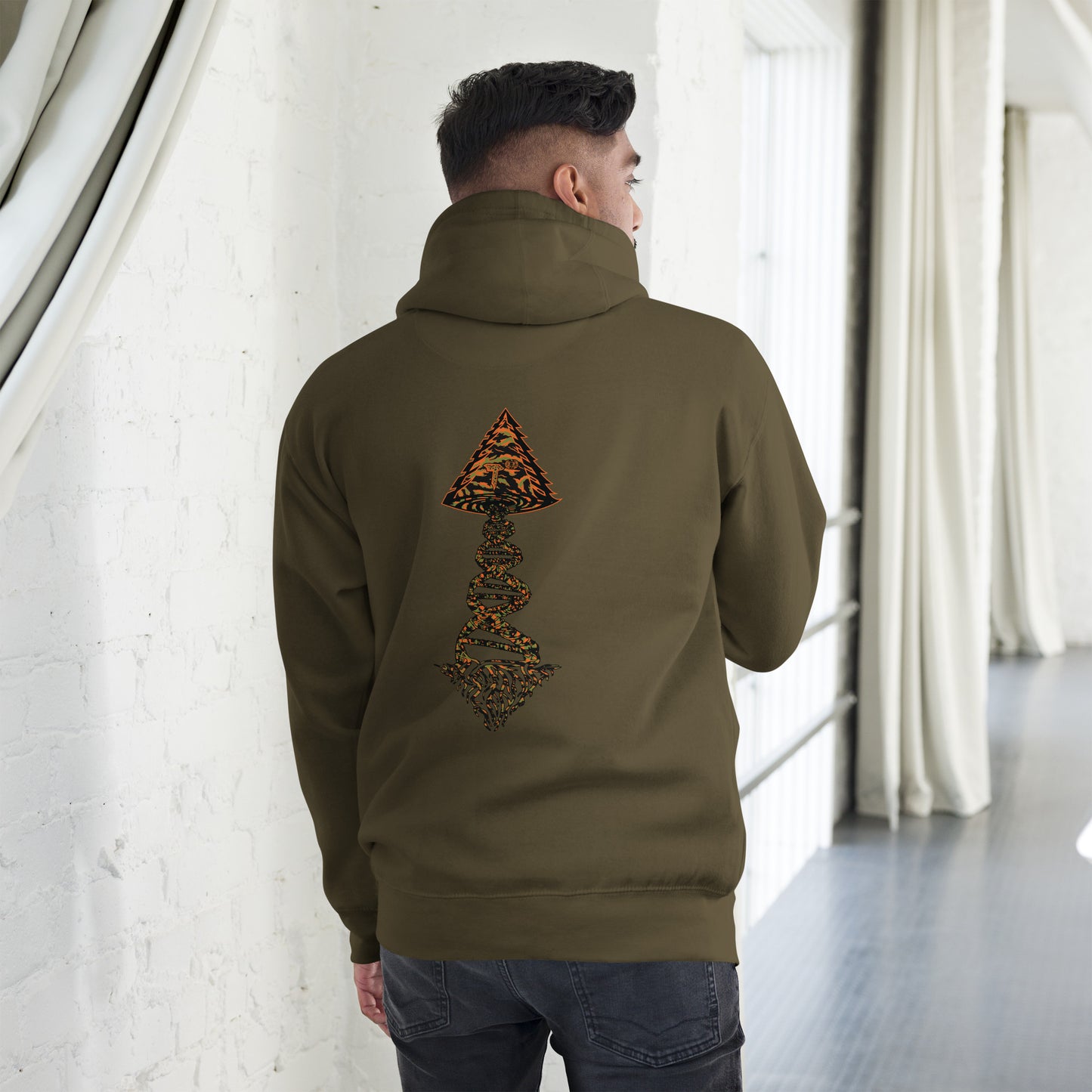 Unisex Hoodie "DNA Tree Vortex" Tiger Style Edition