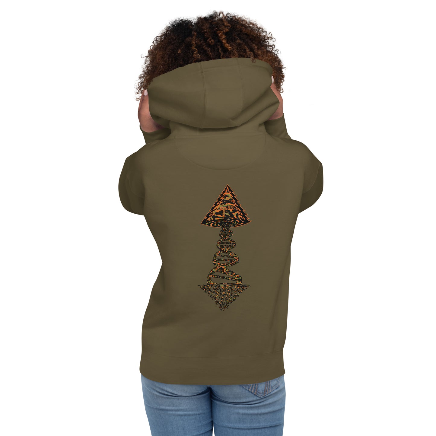 Unisex Hoodie "DNA Tree Vortex" Tiger Style Edition