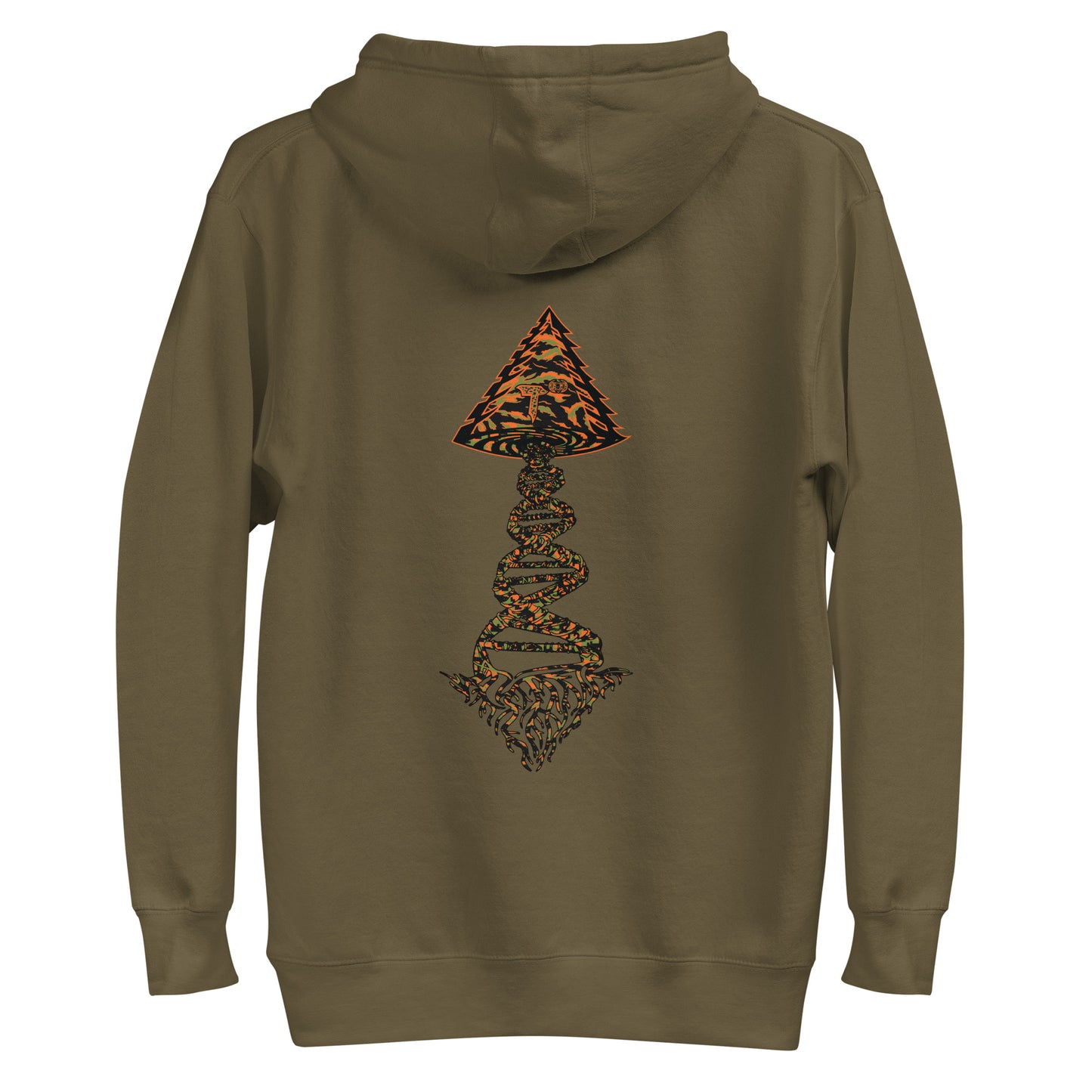 Unisex Hoodie "DNA Tree Vortex" Tiger Style Edition