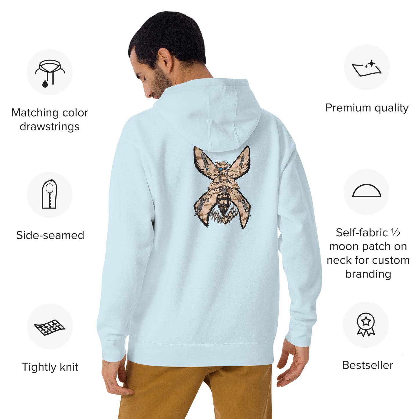 Unisex Hoodie "HuckleBee" Leader of the B Squad