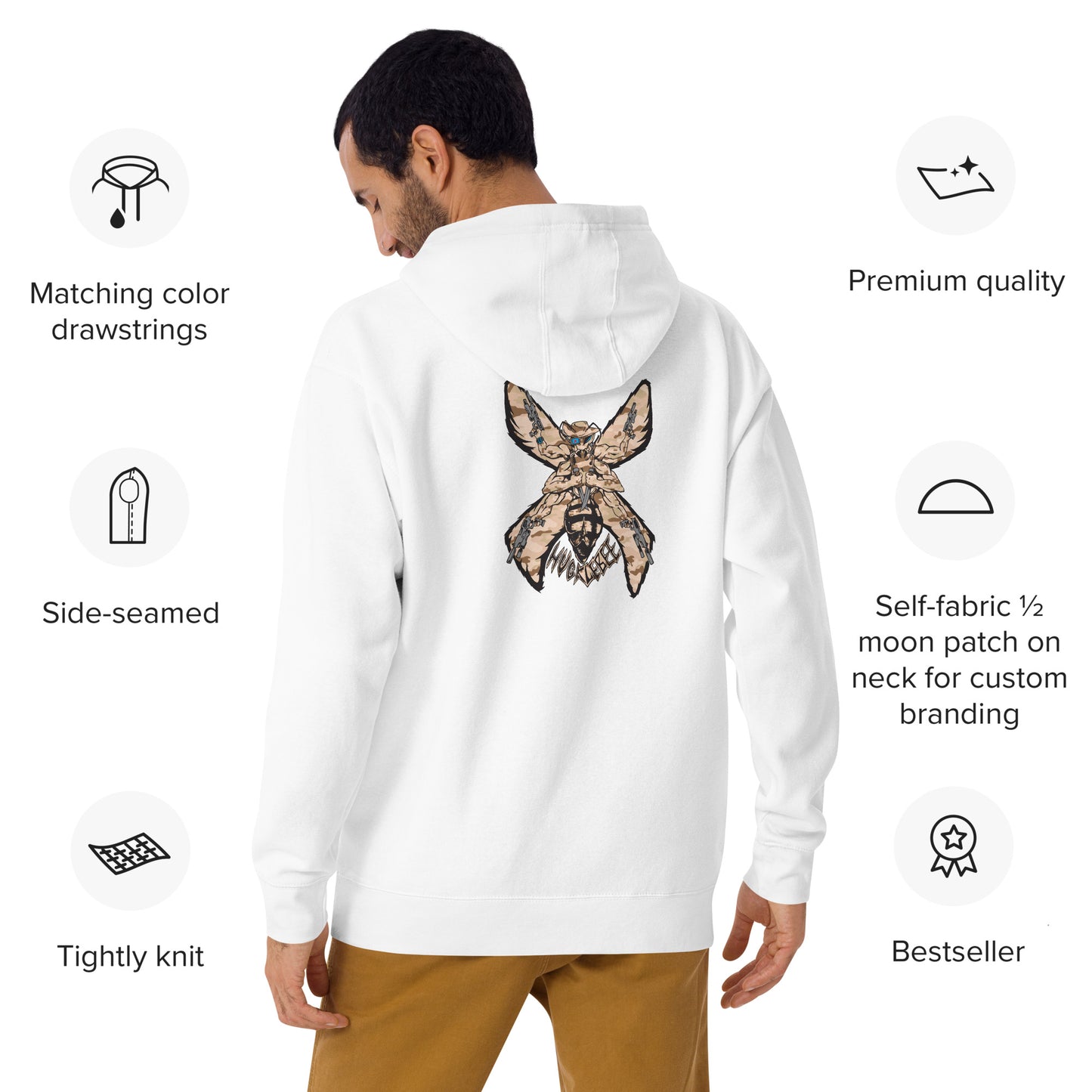 Unisex Hoodie "HuckleBee" Leader of the B Squad