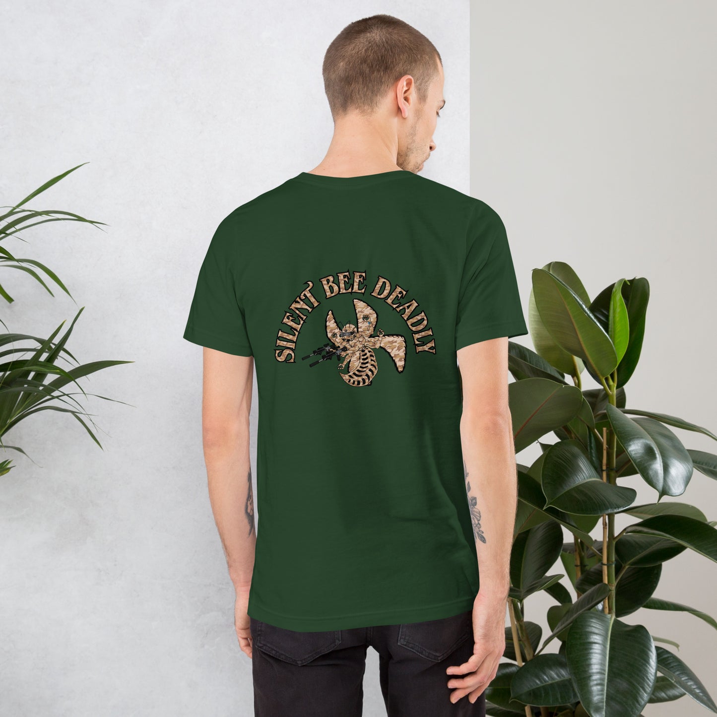 Unisex t-shirt "Silent Bee Deadly" Desert Rat Edition