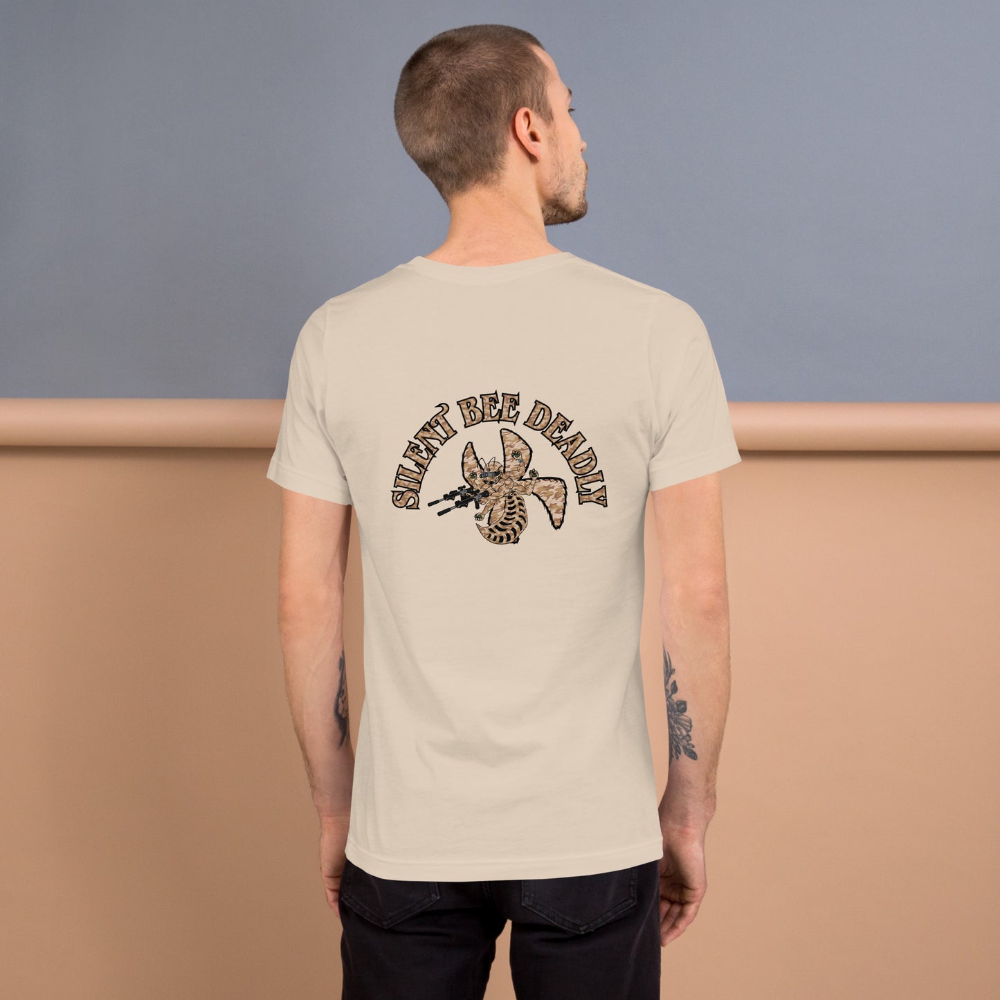 Unisex t-shirt "Silent Bee Deadly" Desert Rat Edition