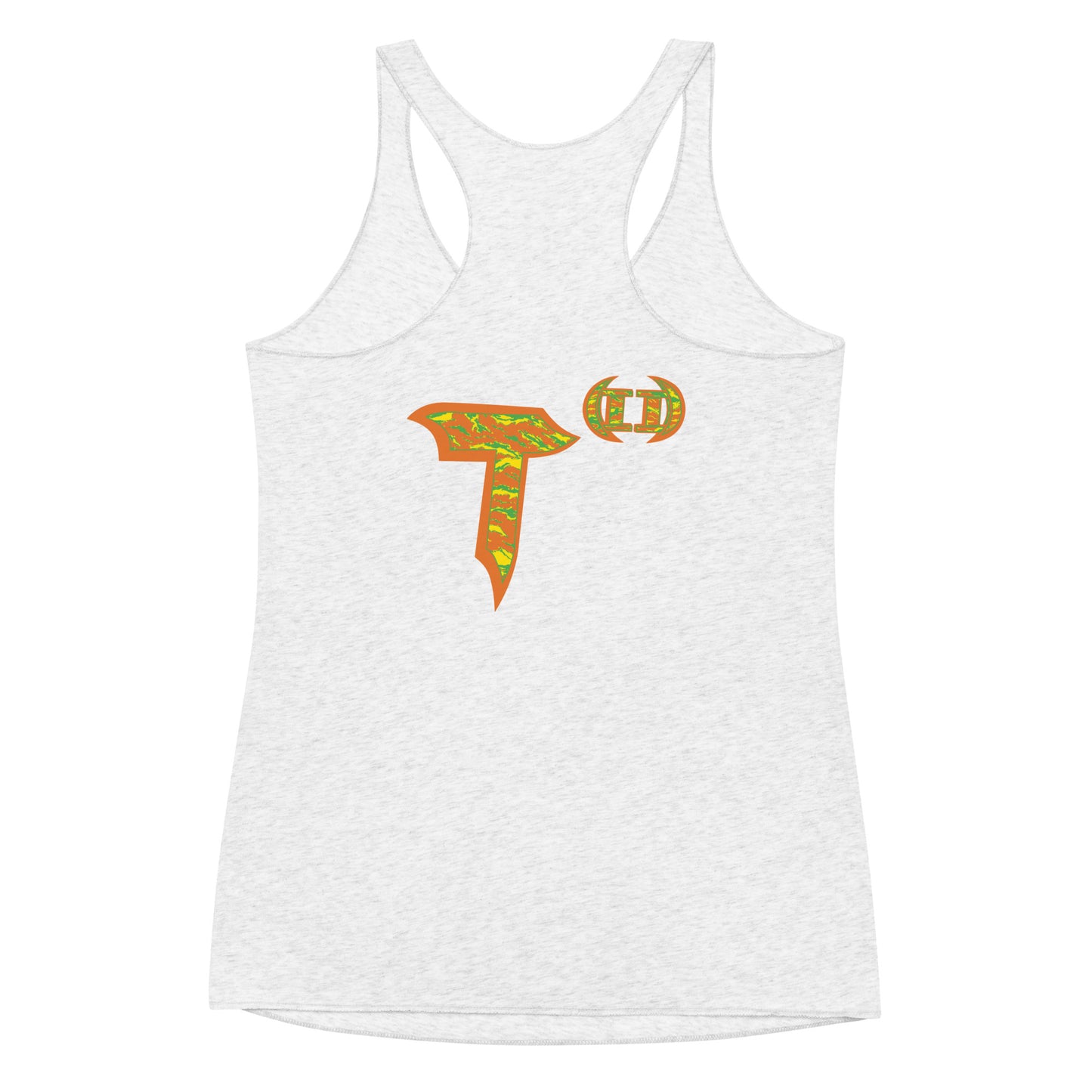 Next Level Women's Racerback Tank "DNA TREE VORTEX" Tiger Stripe Tang Edition