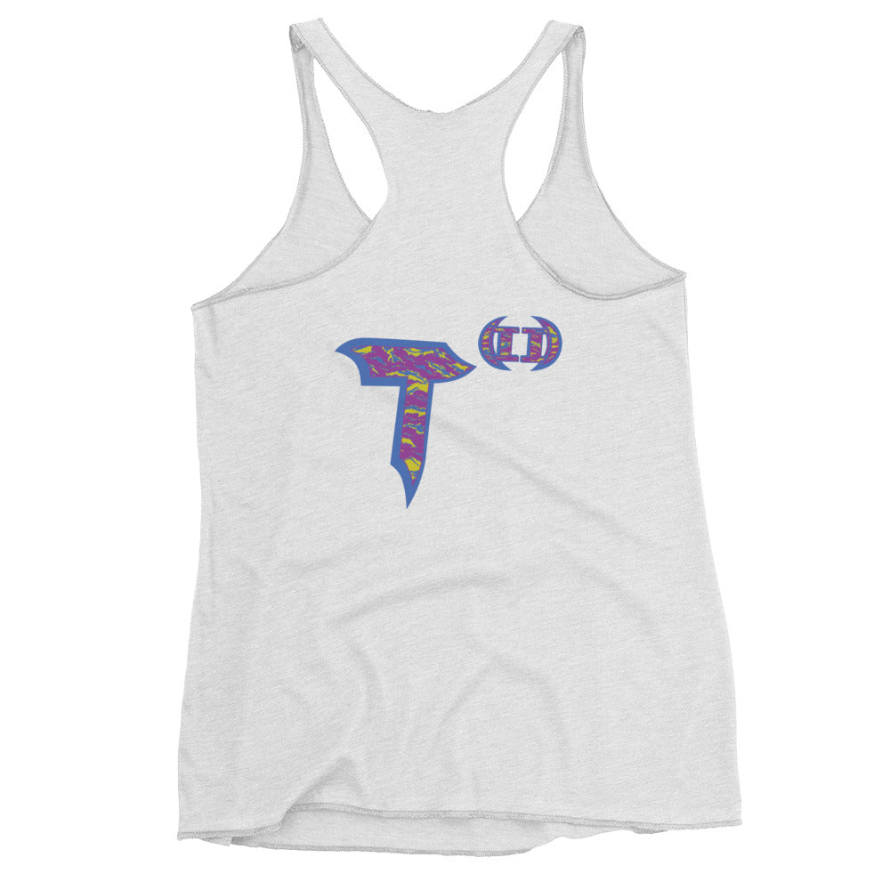 Next Level Women's Racerback Tank "DNA TREE VORTEX" Tiger Stripe Stylin' Edition