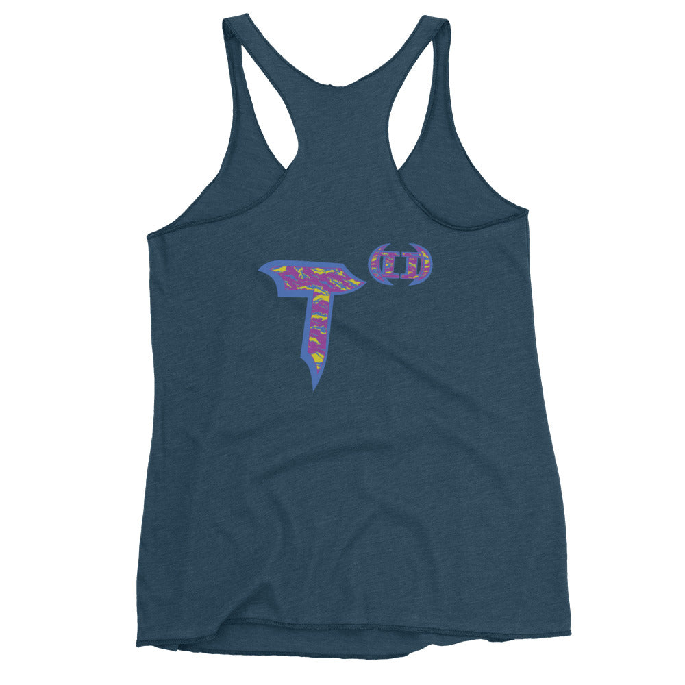 Next Level Women's Racerback Tank "DNA TREE VORTEX" Tiger Stripe Stylin' Edition