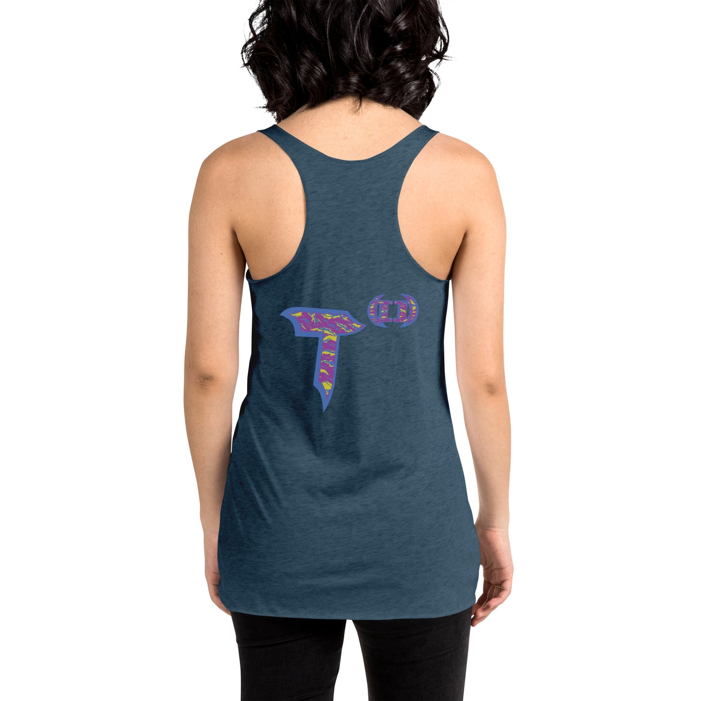 Next Level Women's Racerback Tank "DNA TREE VORTEX" Tiger Stripe Stylin' Edition
