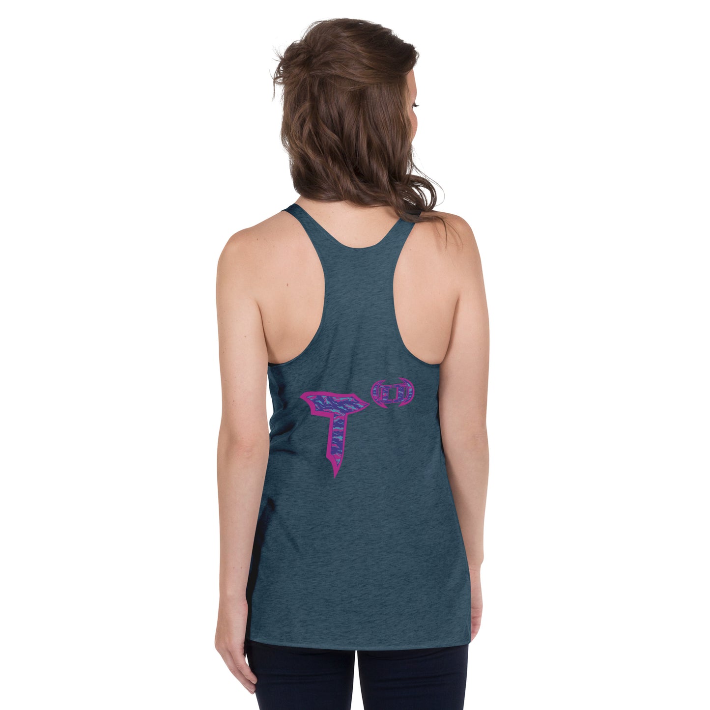 Next Level Women's Racerback Tank "DNA TREE VORTEX" Tiger Stripe Magic Edition