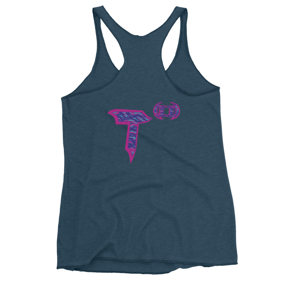Next Level Women's Racerback Tank "DNA TREE VORTEX" Tiger Stripe Magic Edition
