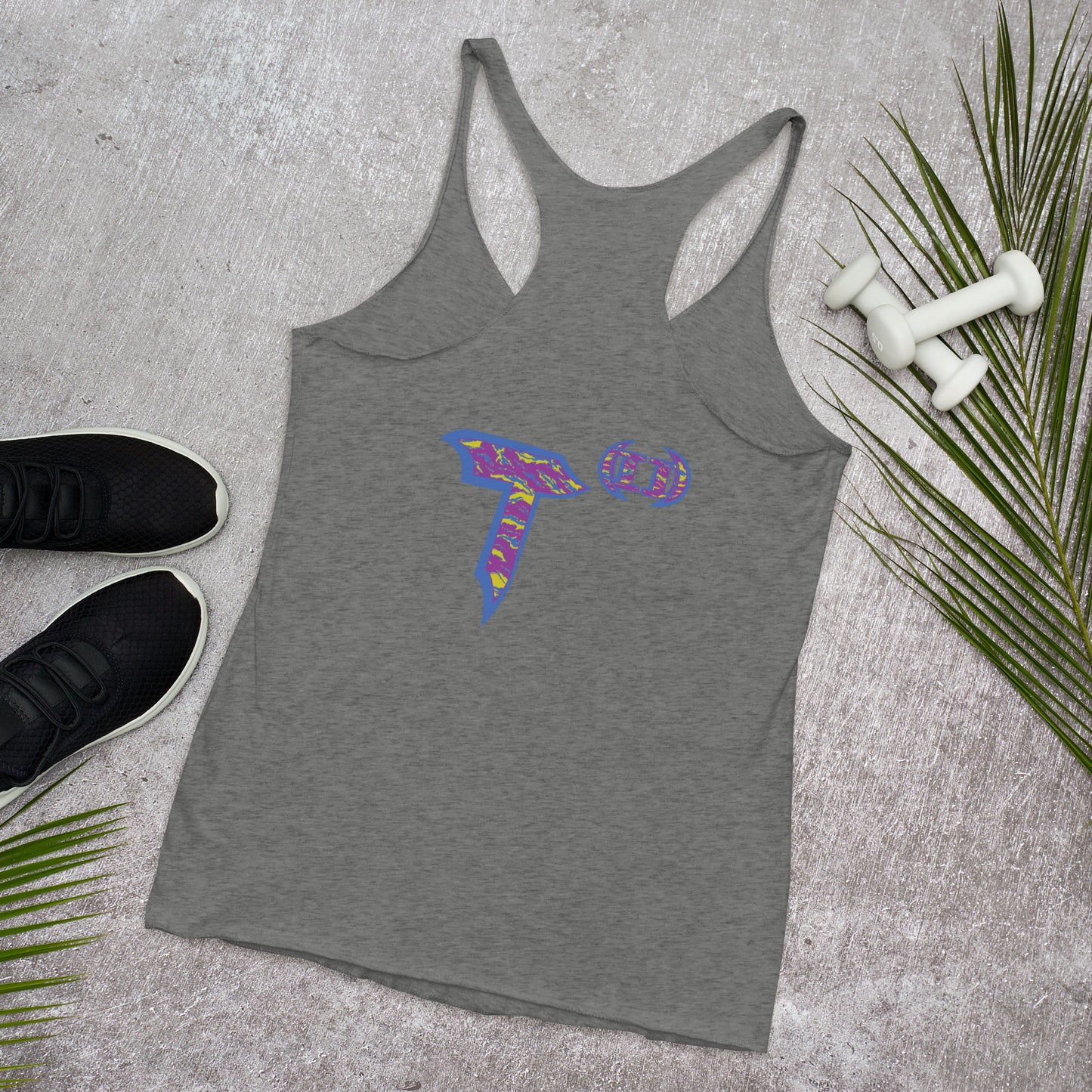 Next Level Women's Racerback Tank "DNA TREE VORTEX" Tiger Stripe Stylin' Edition