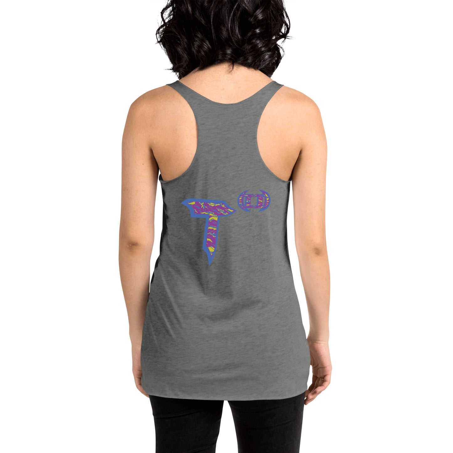 Next Level Women's Racerback Tank "DNA TREE VORTEX" Tiger Stripe Stylin' Edition