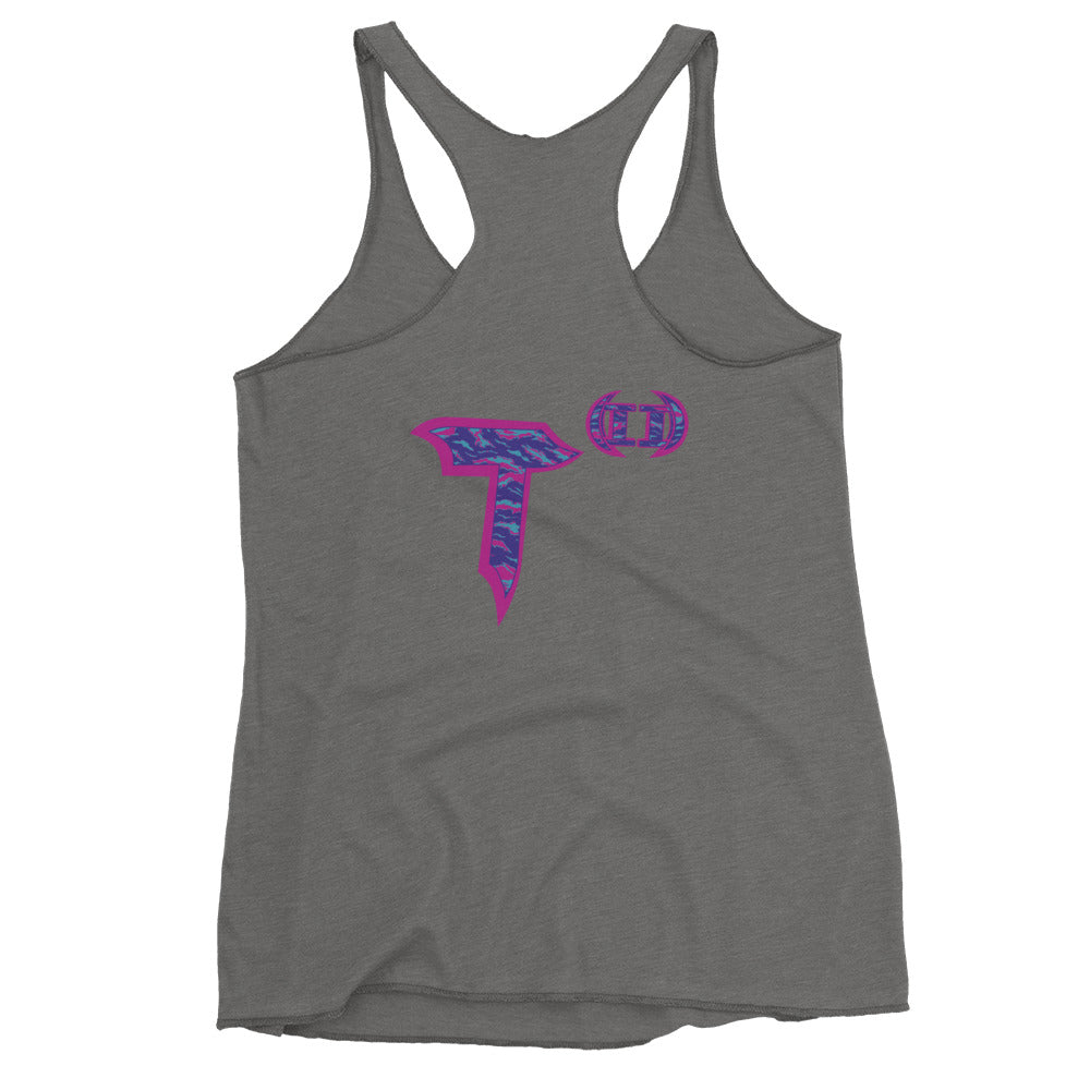 Next Level Women's Racerback Tank "DNA TREE VORTEX" Tiger Stripe Magic Edition