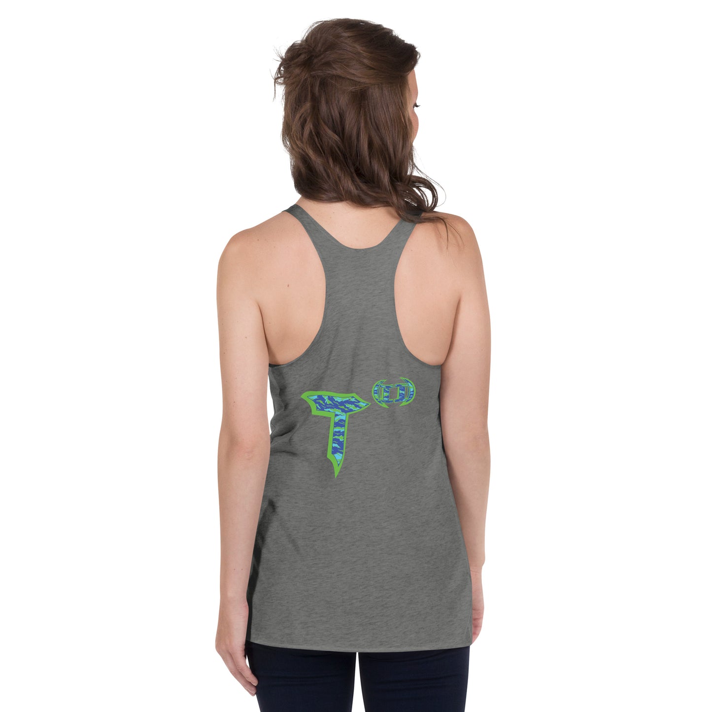 Next Level Women's Racerback Tank "DNA TREE VORTEX" Tiger Stripe Wildin' Edition
