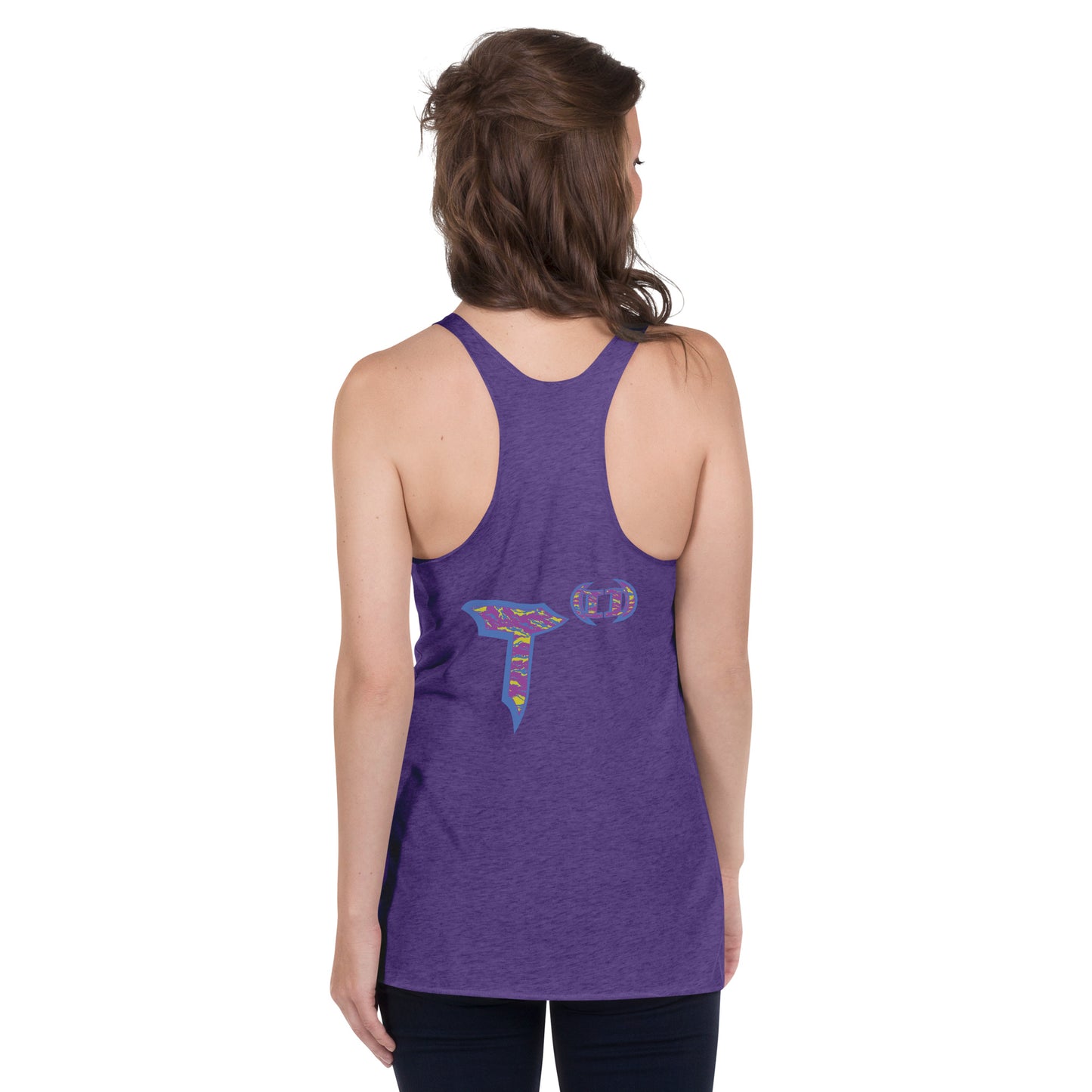Next Level Women's Racerback Tank "DNA TREE VORTEX" Tiger Stripe Stylin' Edition