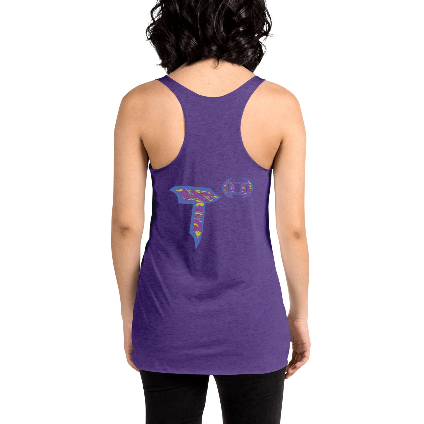 Next Level Women's Racerback Tank "DNA TREE VORTEX" Tiger Stripe Stylin' Edition