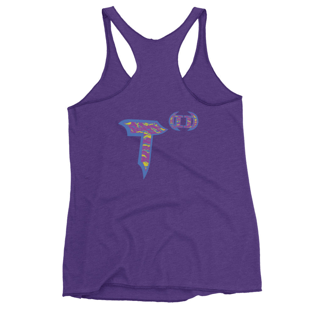 Next Level Women's Racerback Tank "DNA TREE VORTEX" Tiger Stripe Stylin' Edition